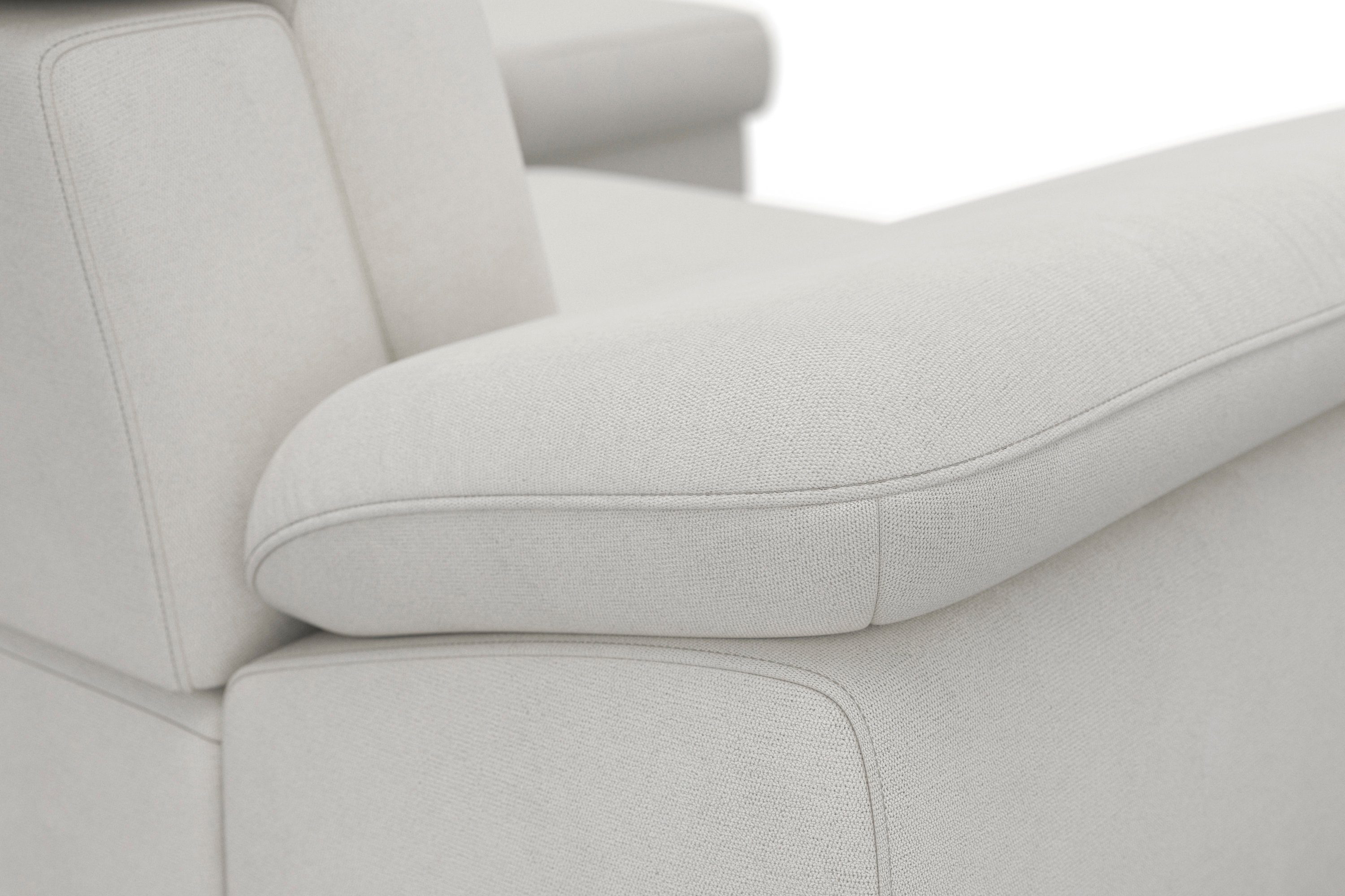 sit&more Hoekbank Cabrio L-vorm, met zitdiepteverstelling, arm- en hoofdsteunverstelling
