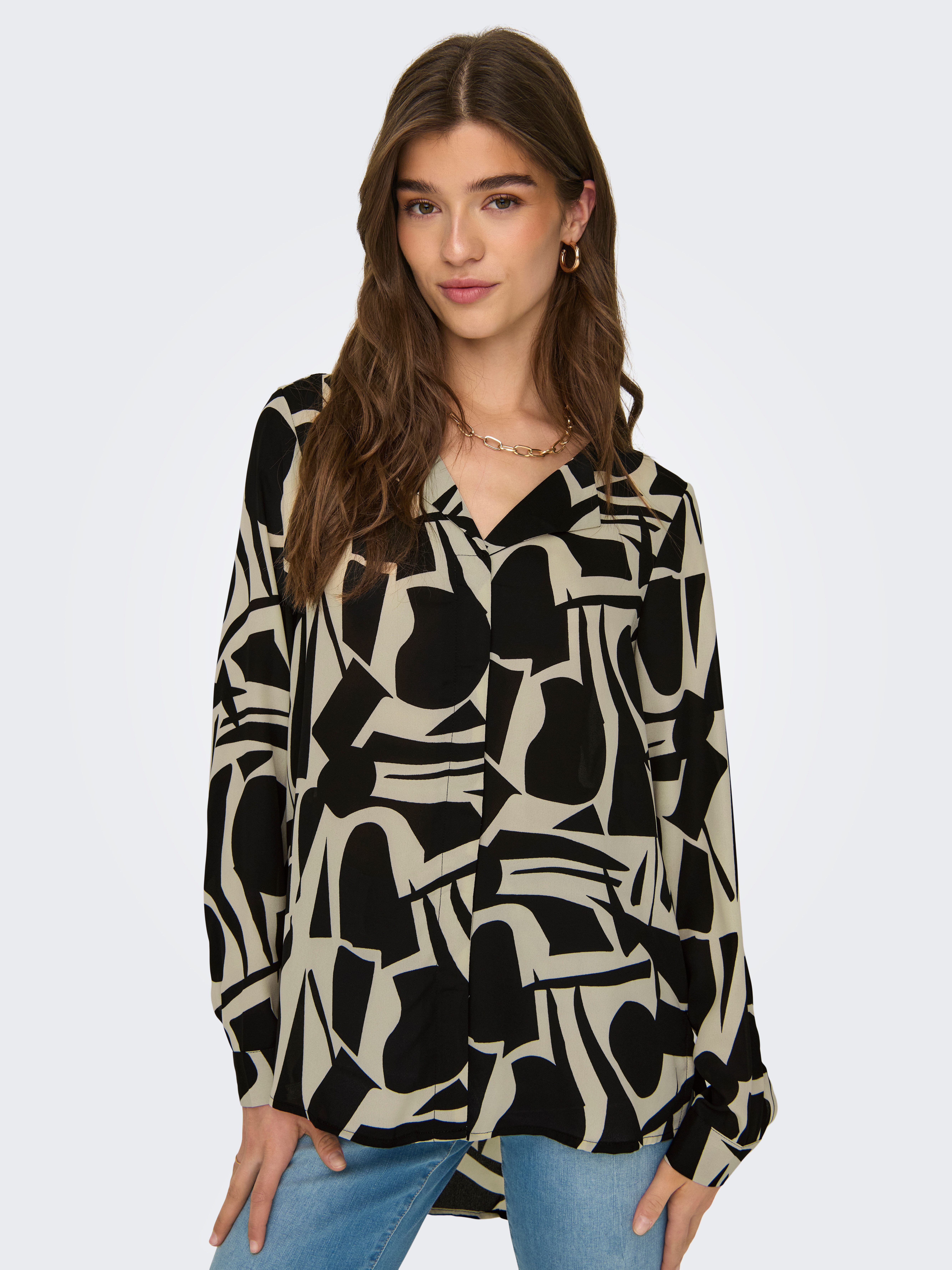 Only Shirtblouse ONLTIANA LIFE L/S LOOSE SHIRT NOOS PTM