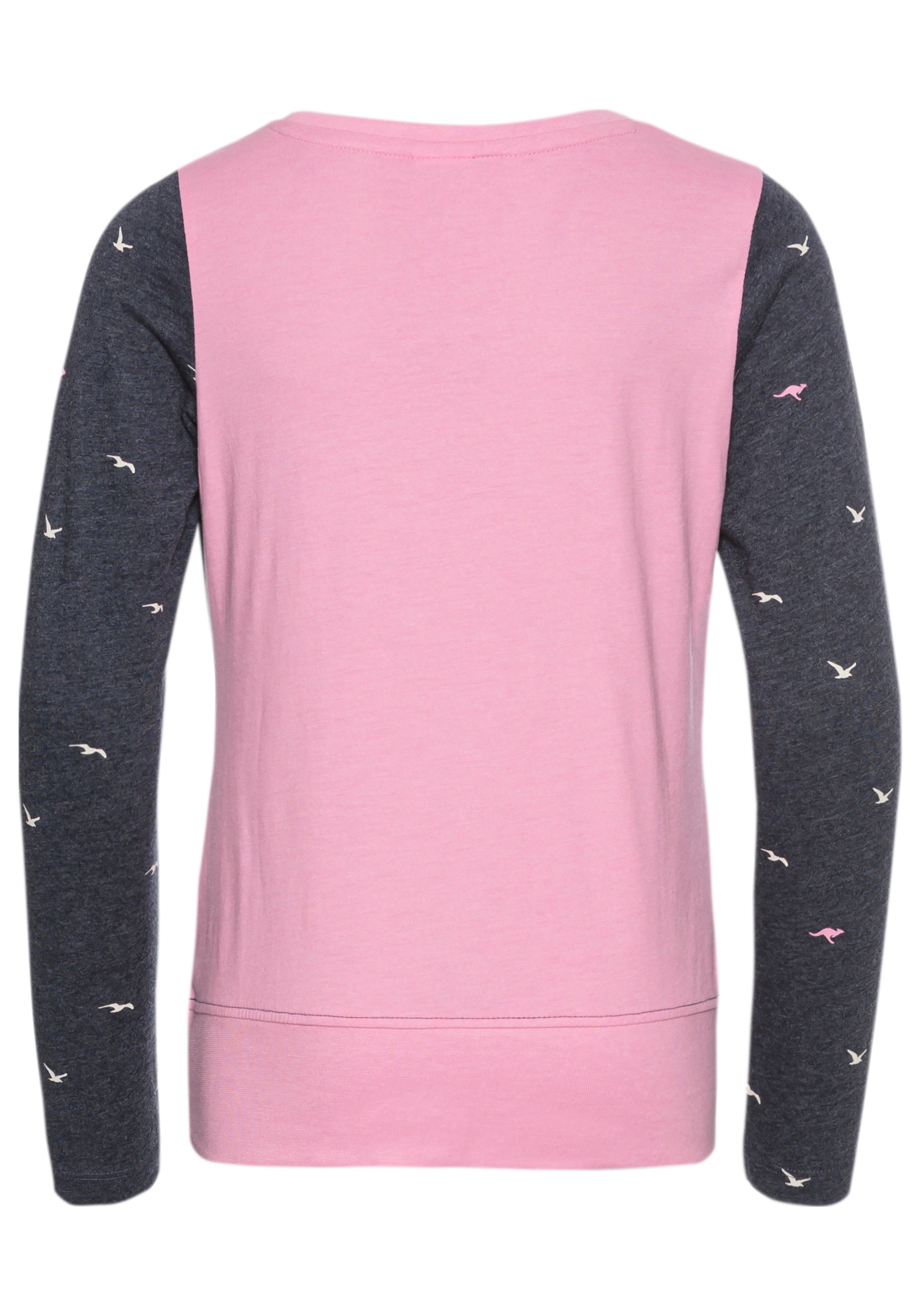 KangaROOS Shirt met lange mouwen Kangaroos-Allover print