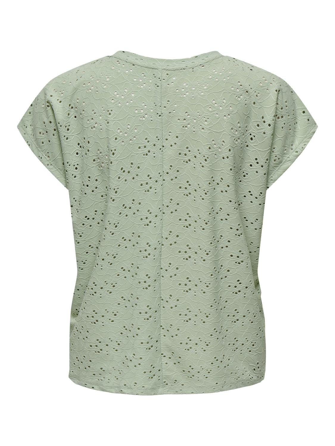 Only Shirt met korte mouwen ONLSMILLA S/S TOP JRS NOOS