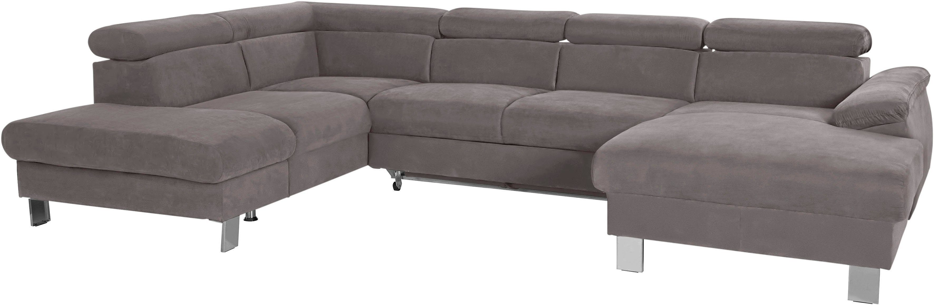 COTTA Zithoek Komaris U-vorm, B: 320 resp. 100 cm (set: woonlandschap & hocker) (set)