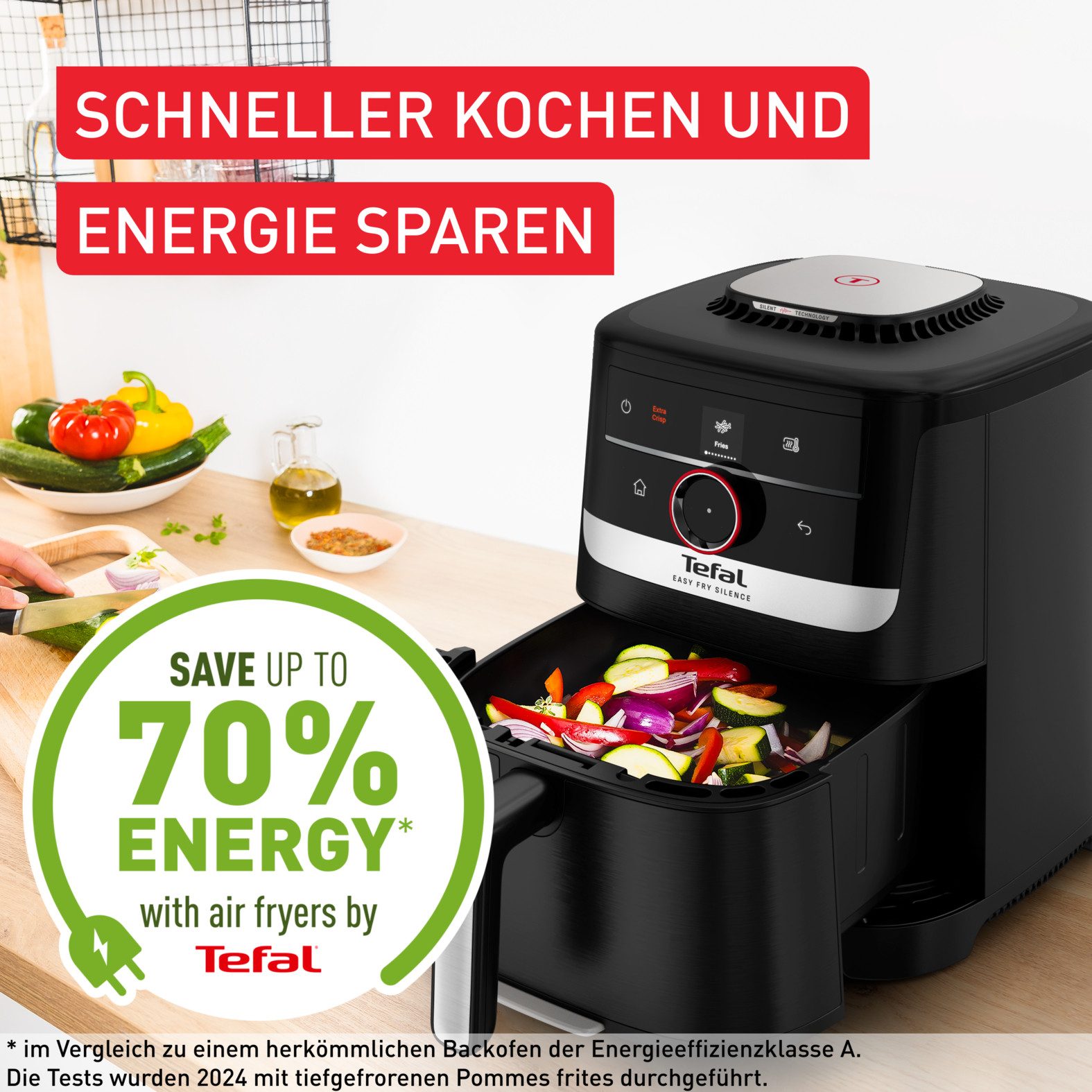 Tefal Airfryer EY5728 Easy Fry Smart & Silence