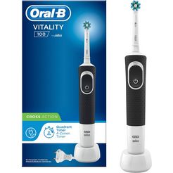 oral b elektrische tandenborstel vitality 100 crossaction zwart zwart