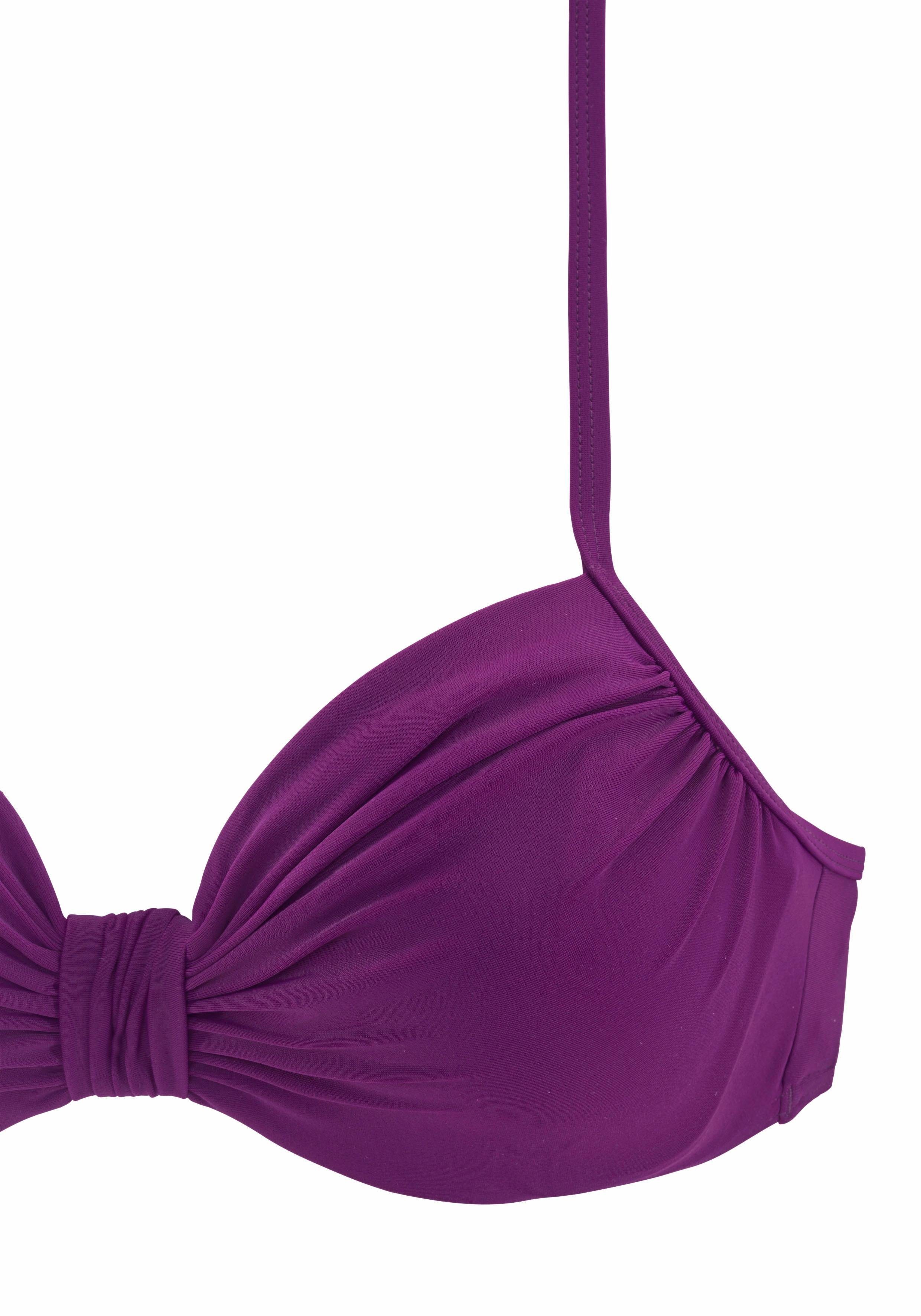 Lascana Beugelbikini met plooien bij de cups
