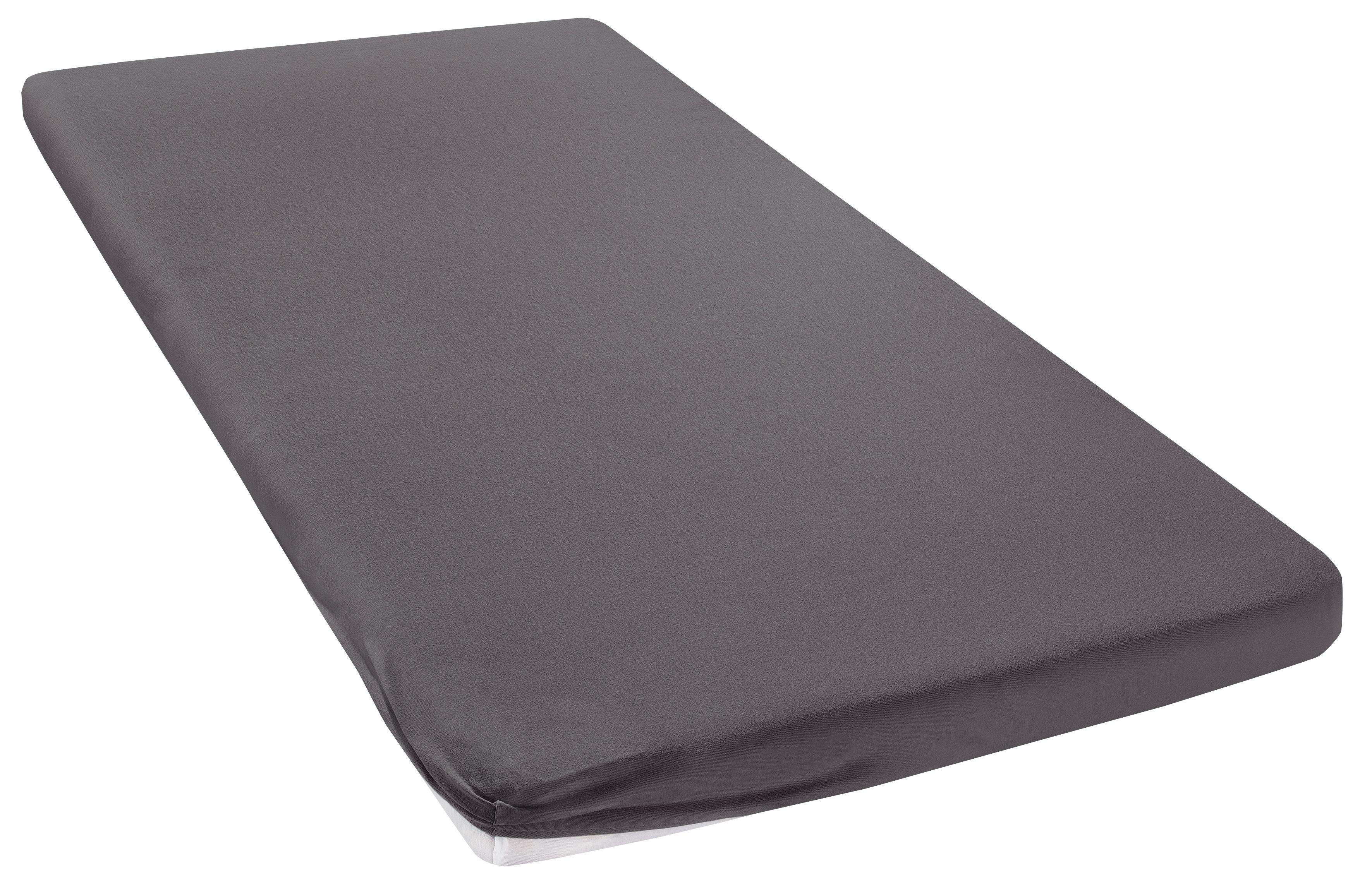 my home Hoeslaken Litschi in mt. 90x200, 140x200 of 180x200 cm, voor topmatras hoeslakens maat 140 cm x 200 cm grijs