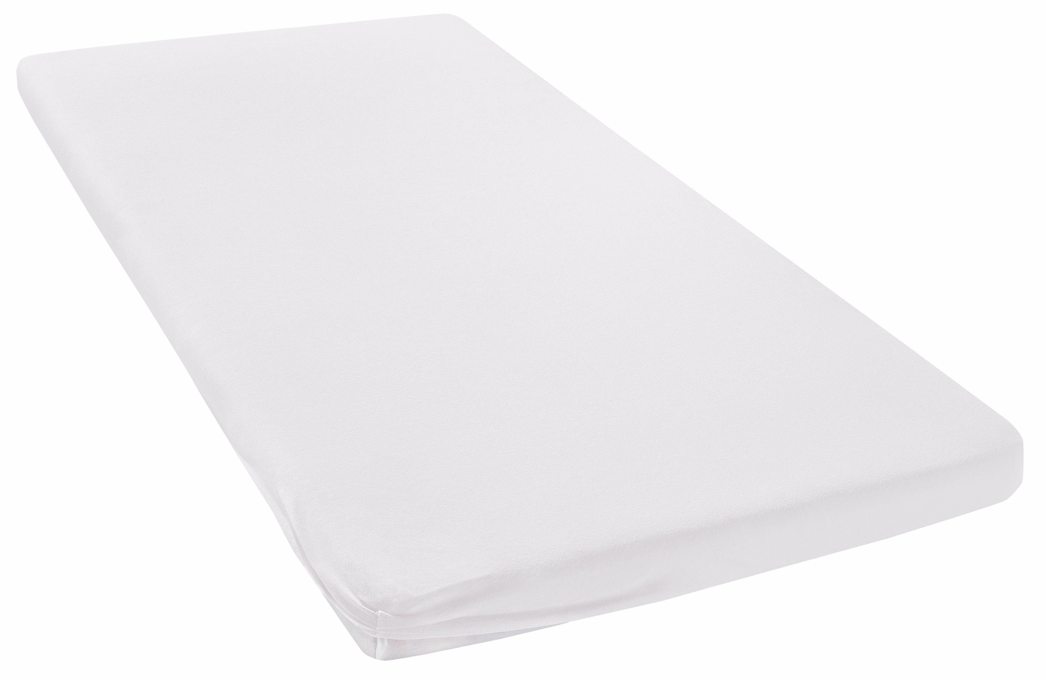 my home Hoeslaken Litschi in mt. 90x200, 140x200 of 180x200 cm, voor topmatras hoeslakens maat 160 cm x 200 cm wit