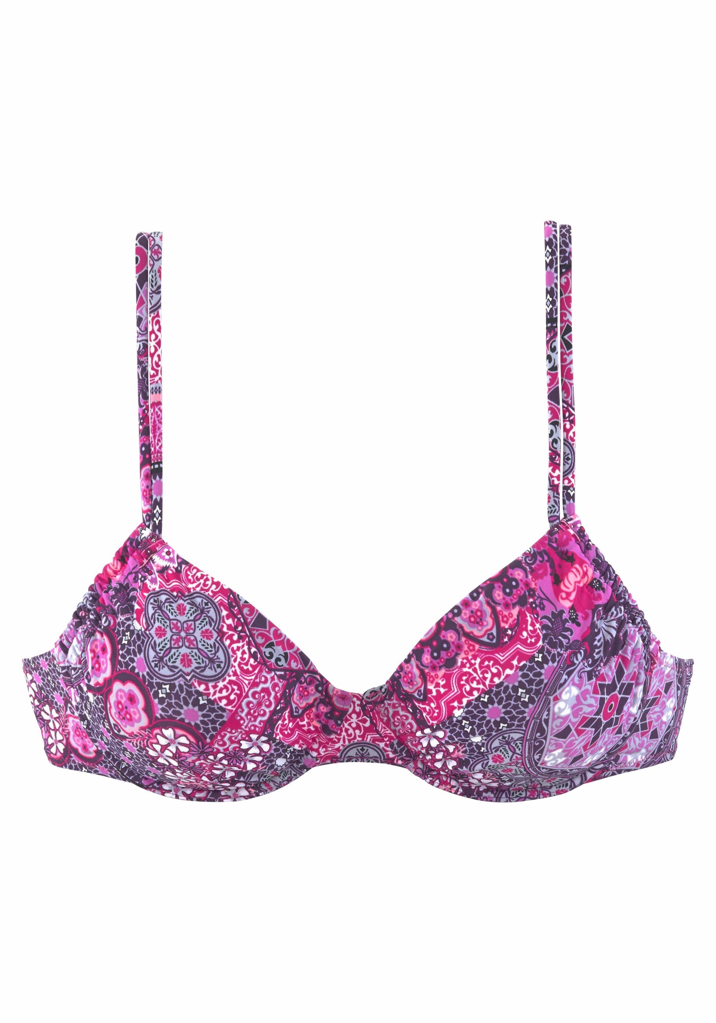 Buffalo Bikinitop met beugels Shari met paisleyprint