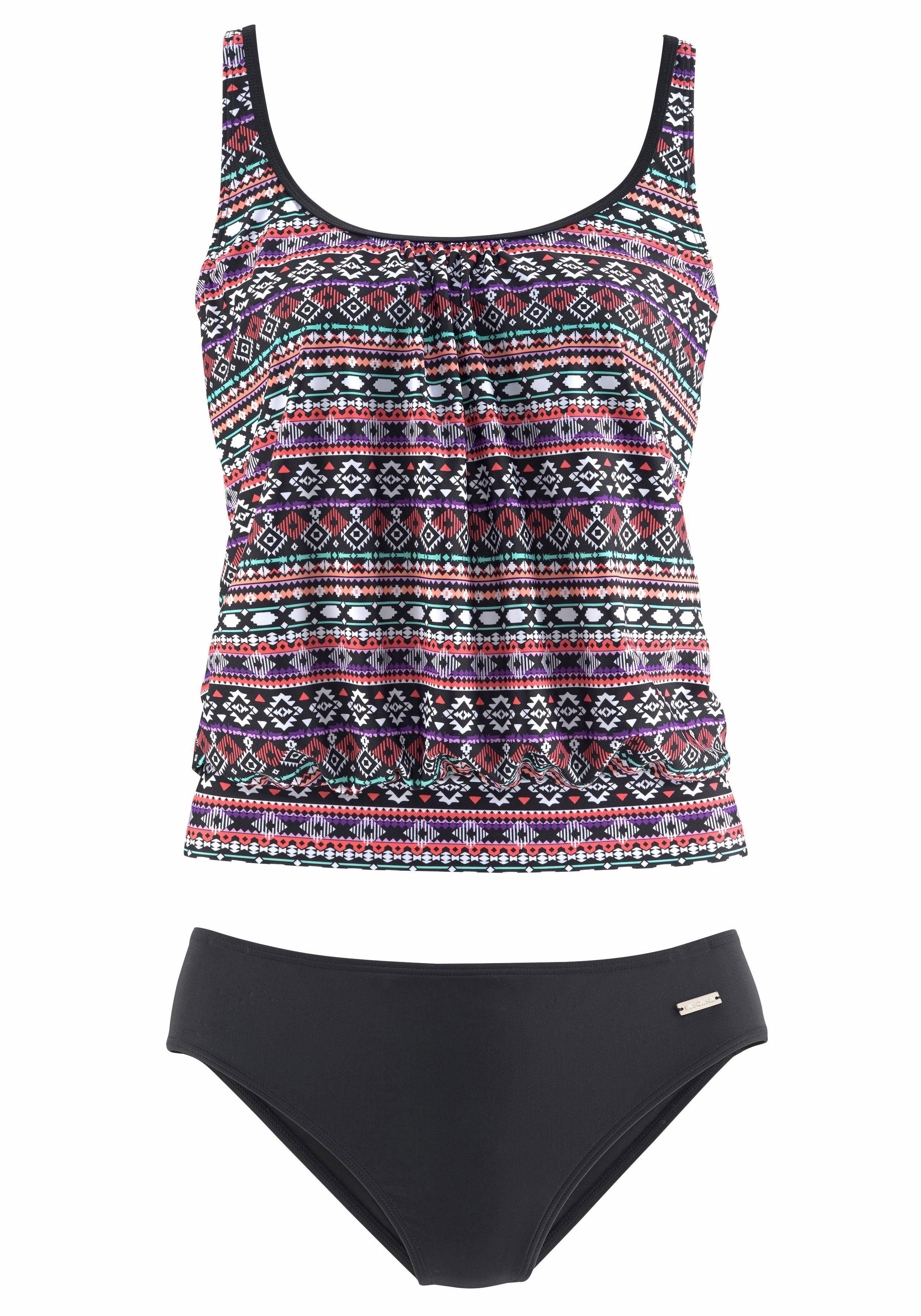 Lascana Oversized tankini in een trendy etno-look