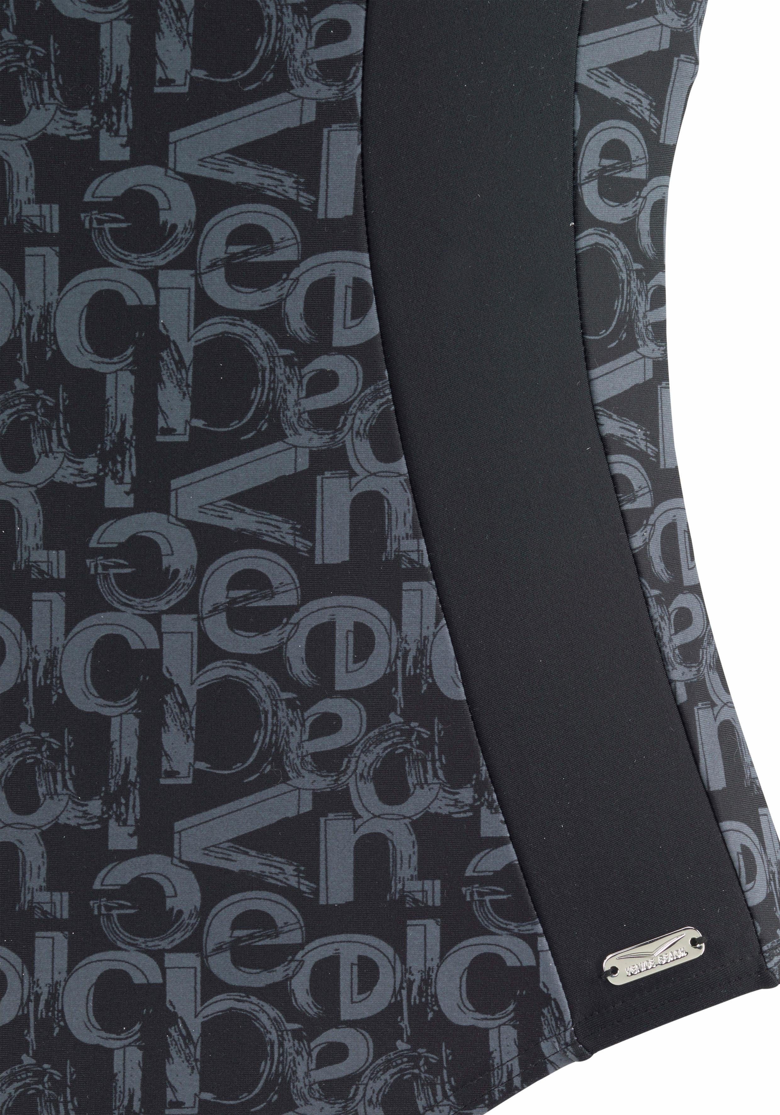 Venice Beach Badpak KARIBIK met een trendy all-over print en modellerend effect