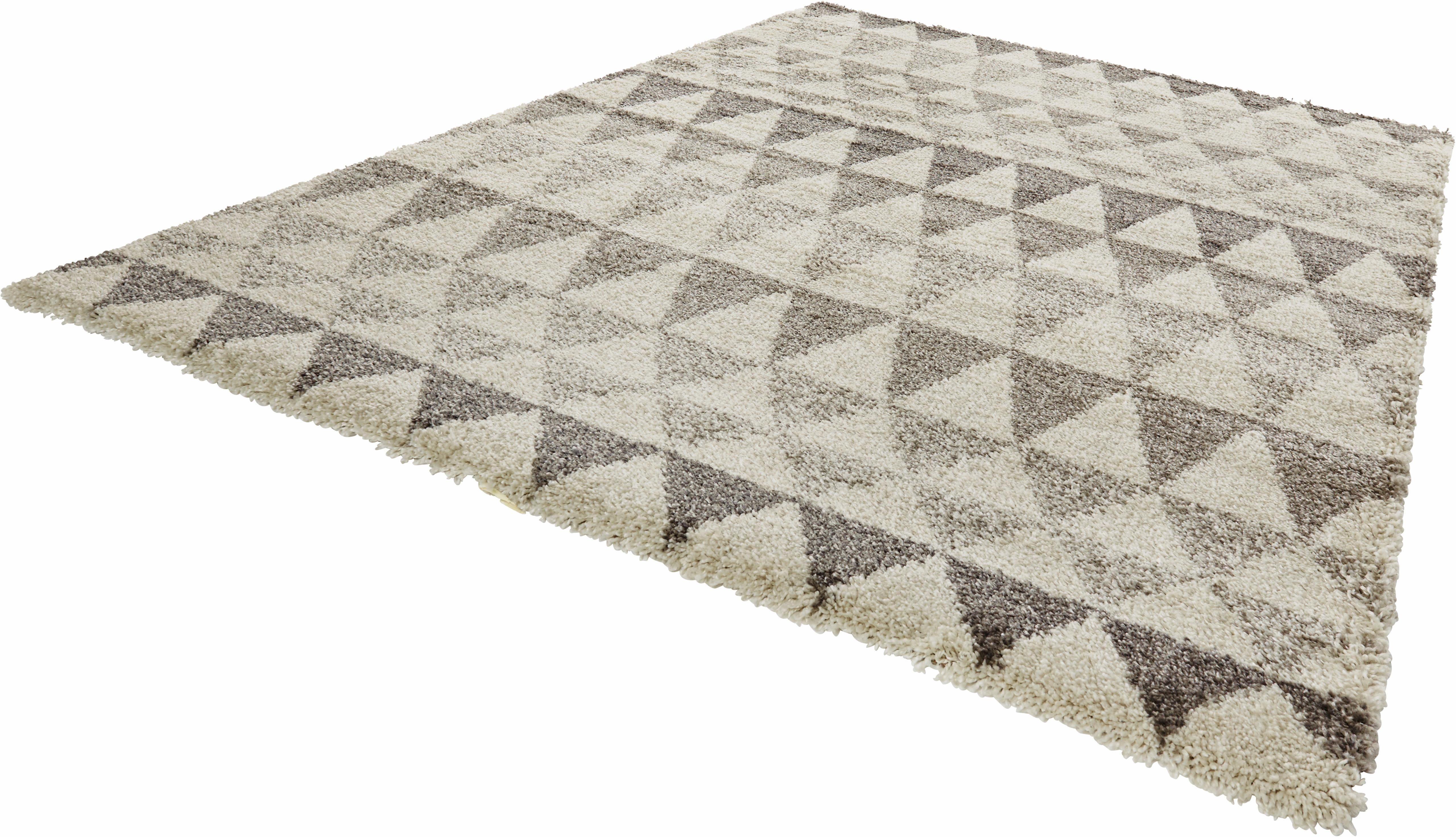 Otto - Mint Rugs Hoogpolig vloerkleed, Mint Rugs, Triangle, hoogte 35 mm, geweven