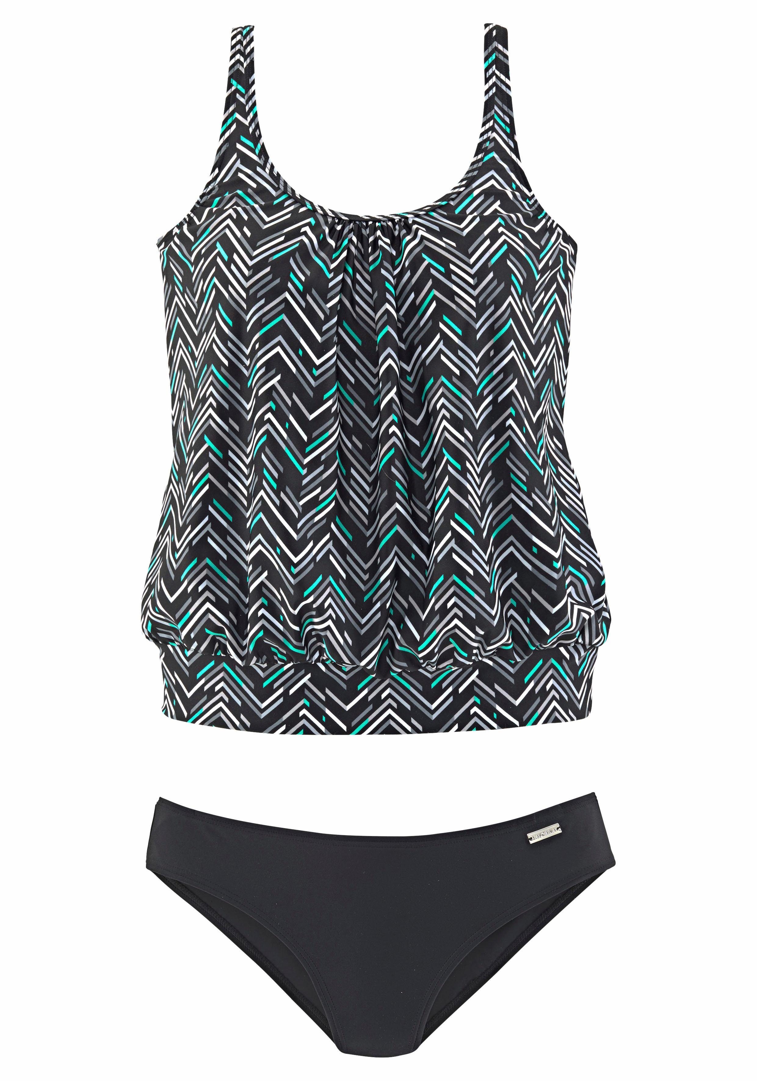 Lascana Oversized tankini met grafische print