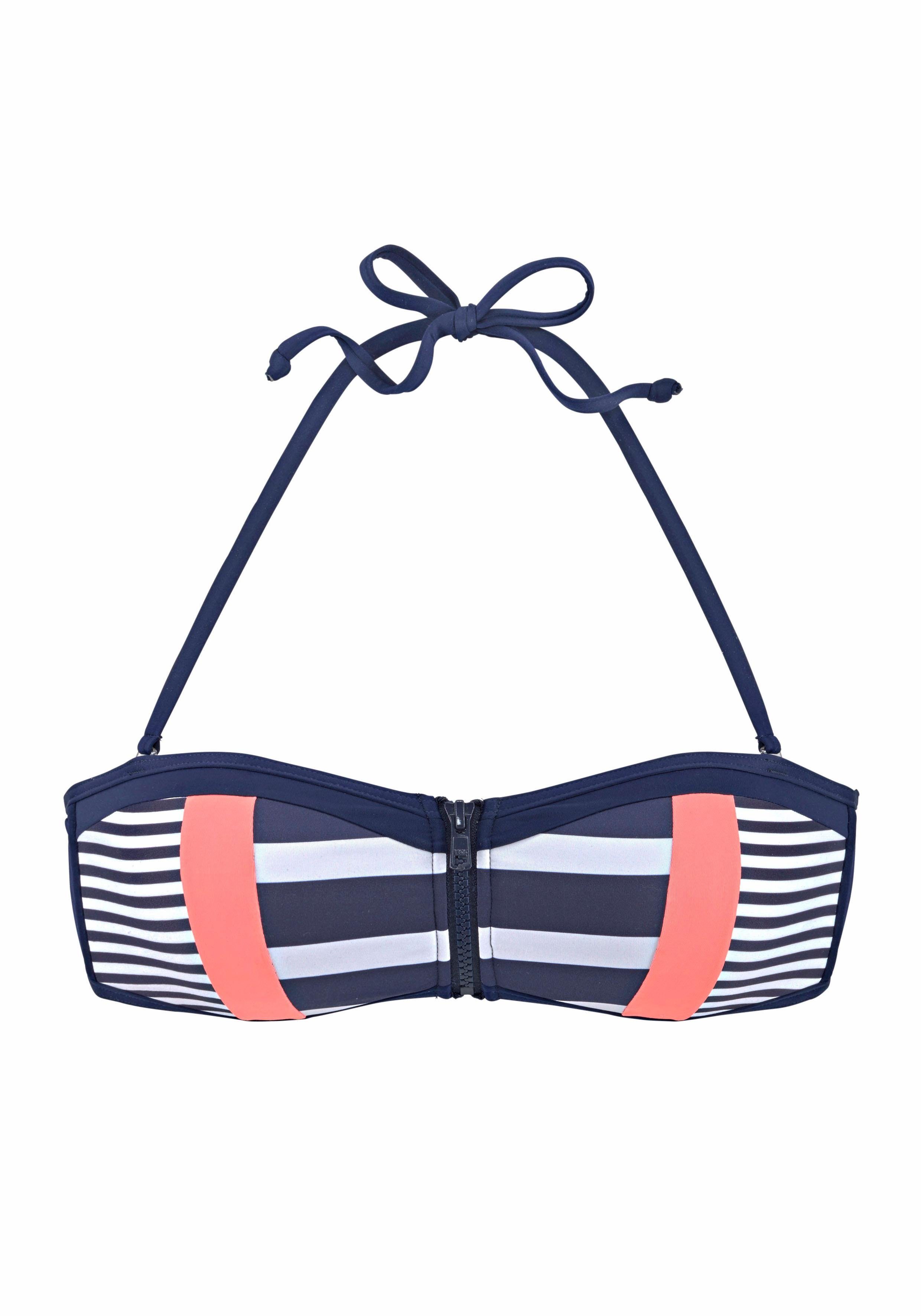 KangaROOS Bandeau-bikinitop ANITA met ritssluiting tussen de cups