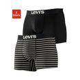 levi's boxershort strepen en uni (2 stuks) zwart