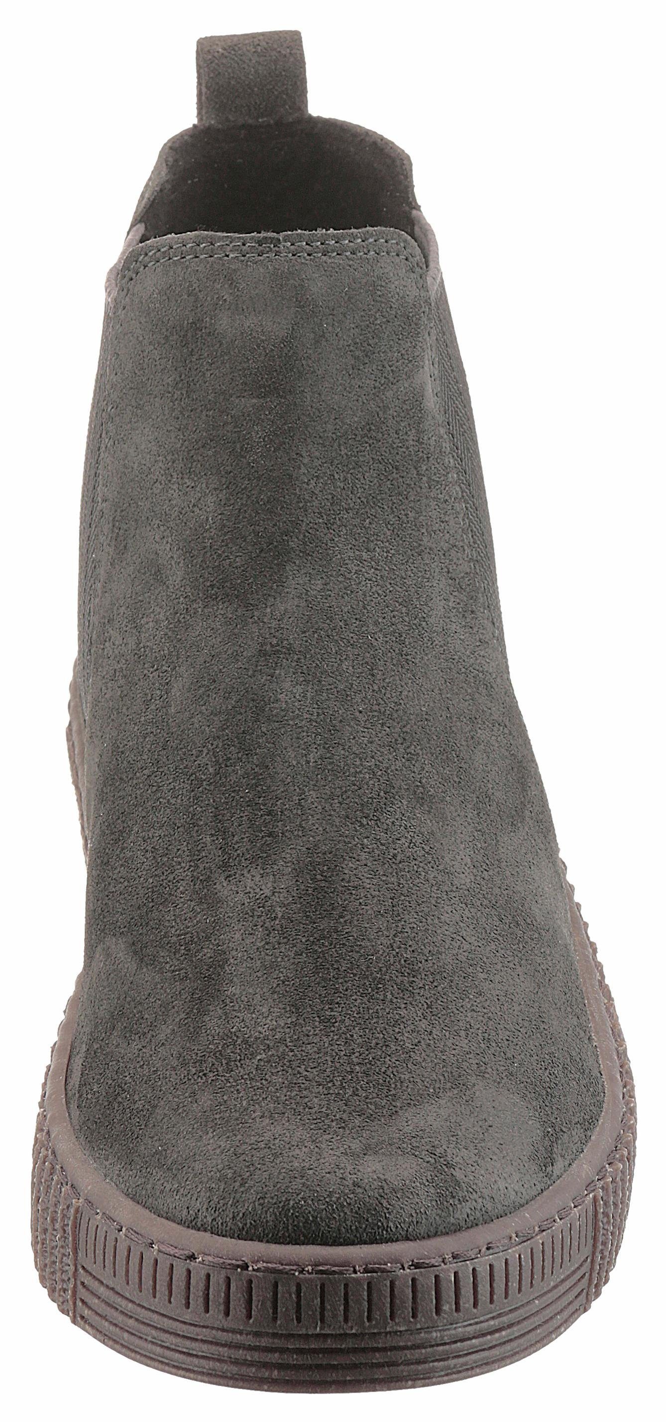 Gabor Chelsea-boots plateau, enkellaars, instapschoen met subtiele contrastnaden