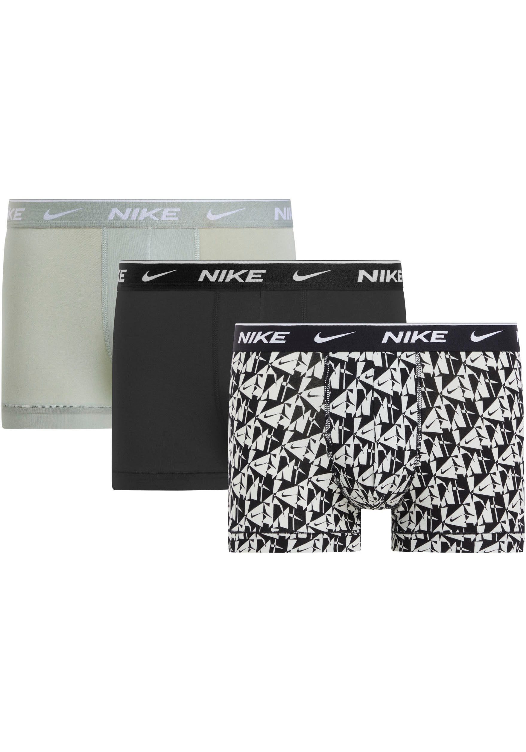 NIKE Underwear Trunk 3PK met gekleurd nike logo-elastische tailleband (3 stuks)