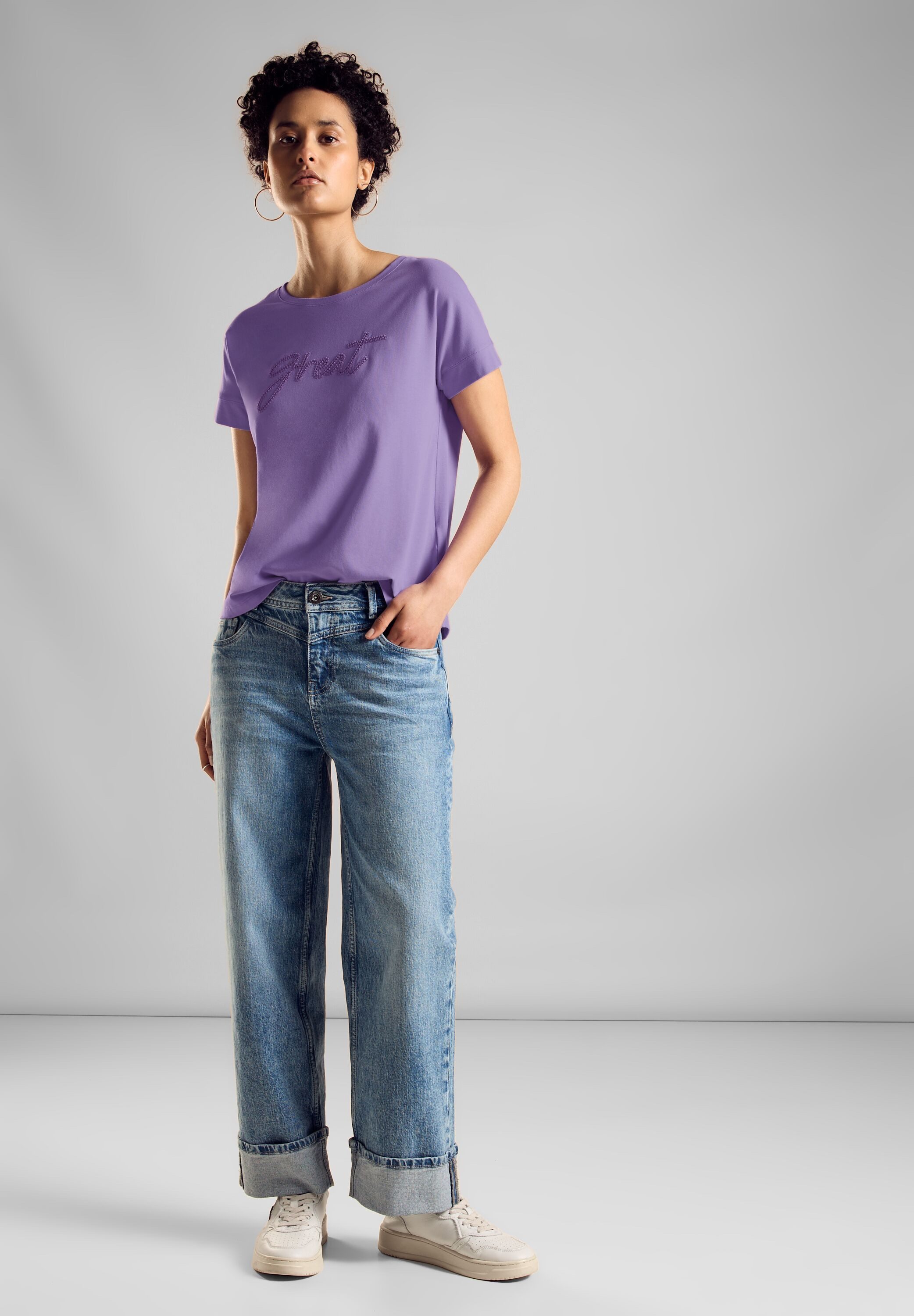 STREET ONE Shirttop met tekst