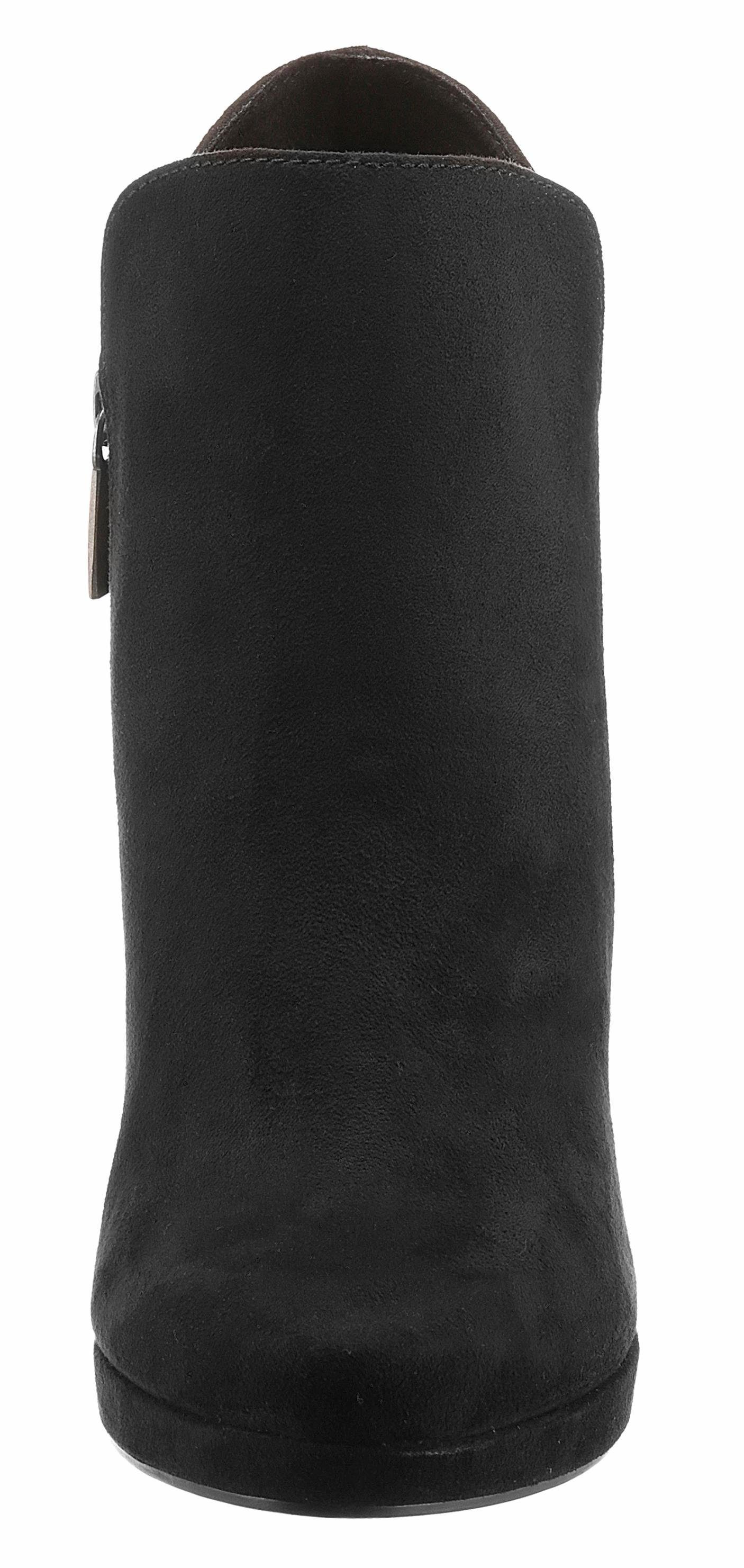 Tamaris Highheel-laarsjes avondmode, hoge hakken, enkellaarzen in vrouwelijke look