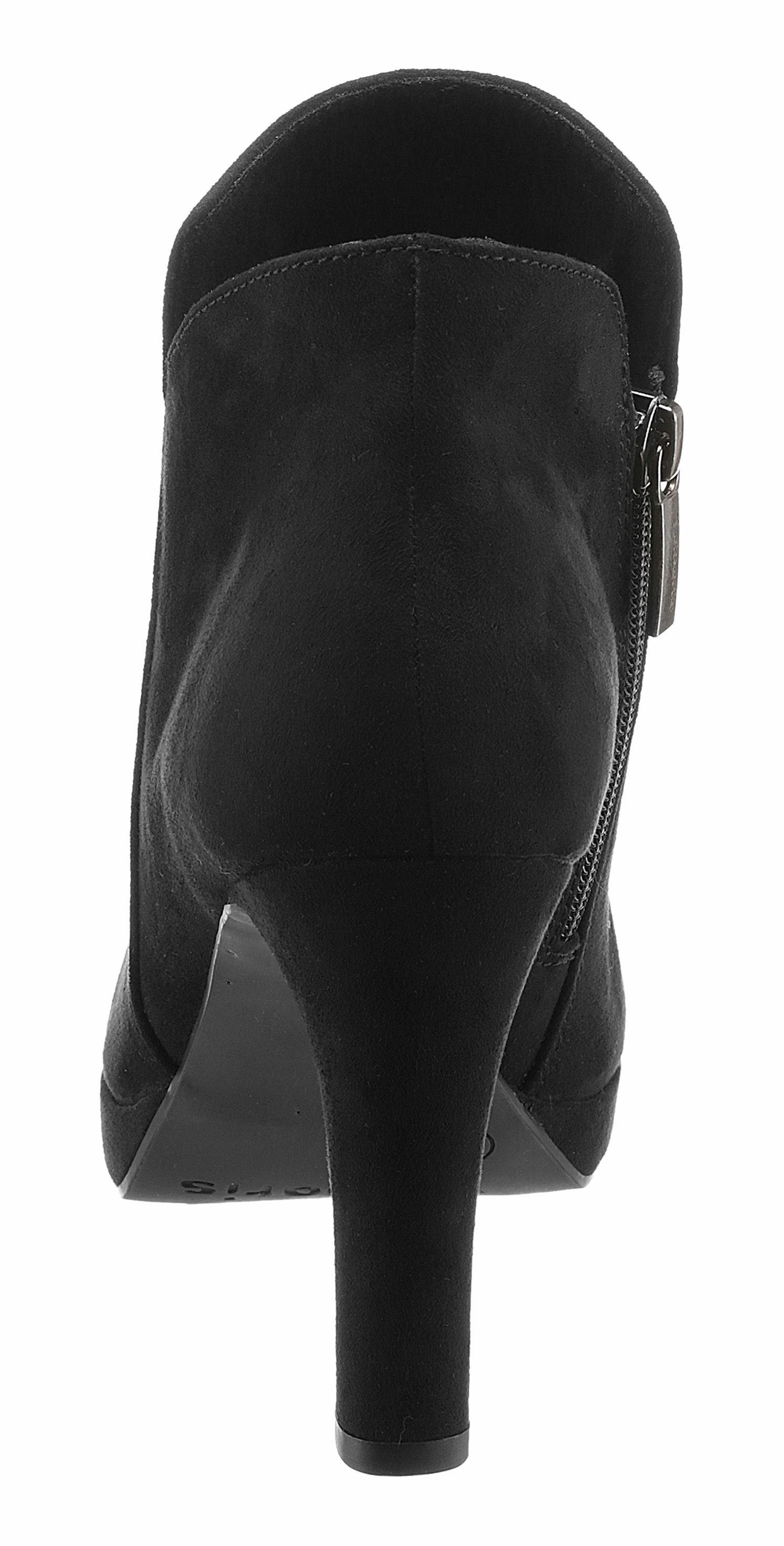Tamaris Highheel-laarsjes avondmode, hoge hakken, enkellaarzen in vrouwelijke look