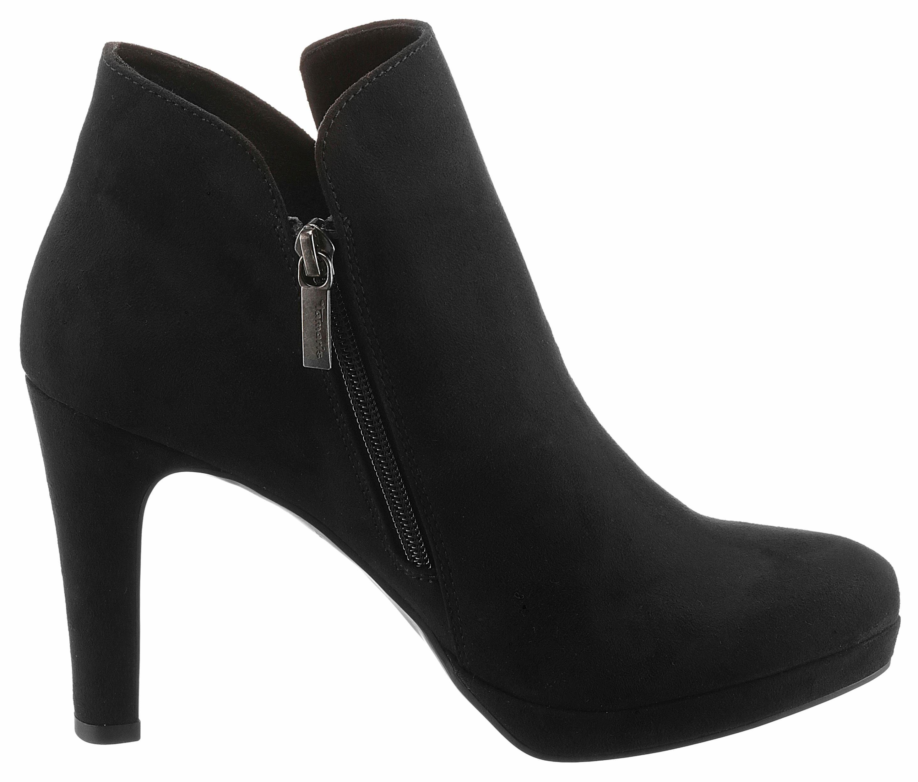 Tamaris Highheel-laarsjes avondmode, hoge hakken, enkellaarzen in vrouwelijke look