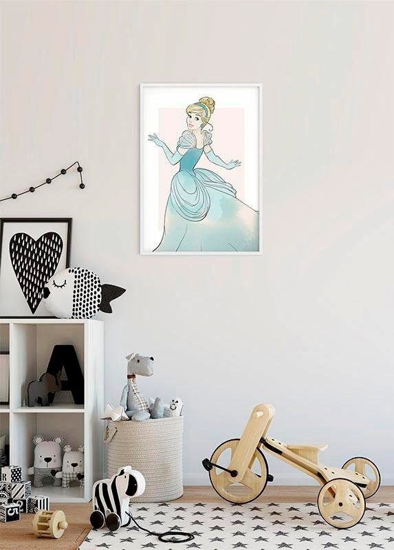 Komar Wanddecoratie Assepoester Beauty Wanddecoratie voor de kinderkamer - zonder lijst (1 stuk)