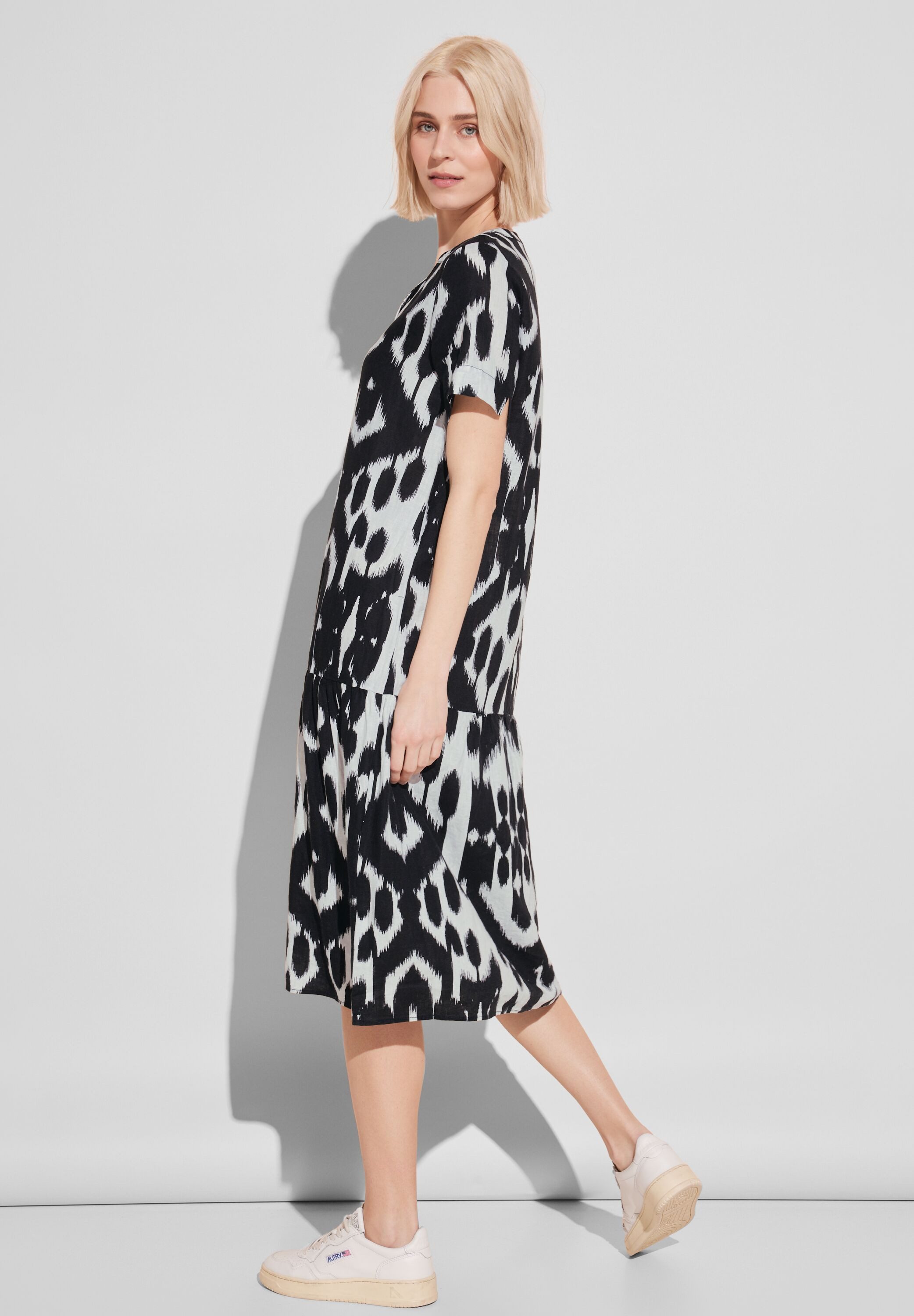 STREET ONE Midi-jurk met ruches