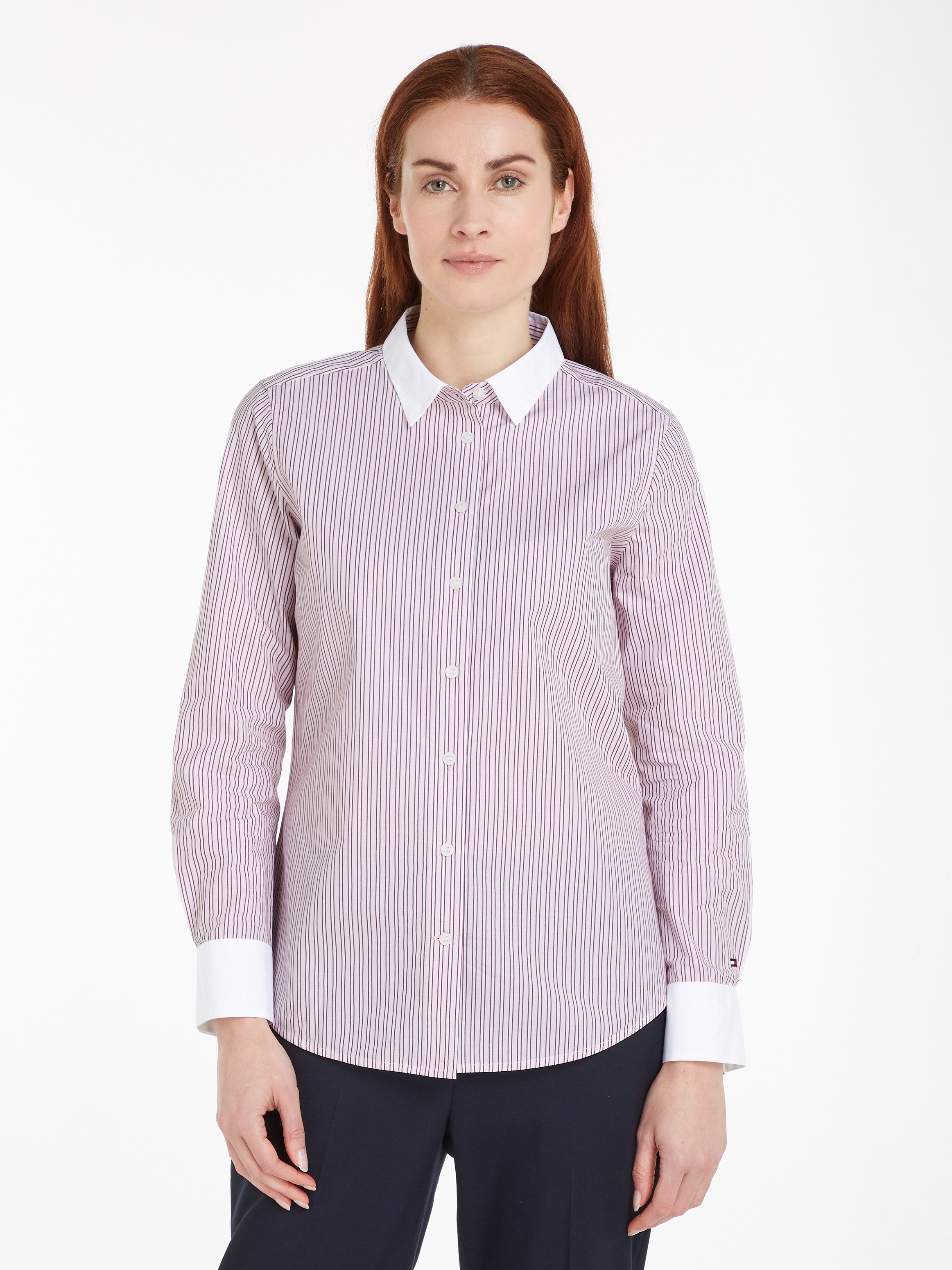 Tommy Hilfiger Overhemdblouse STRIPE REGULAR SHIRT