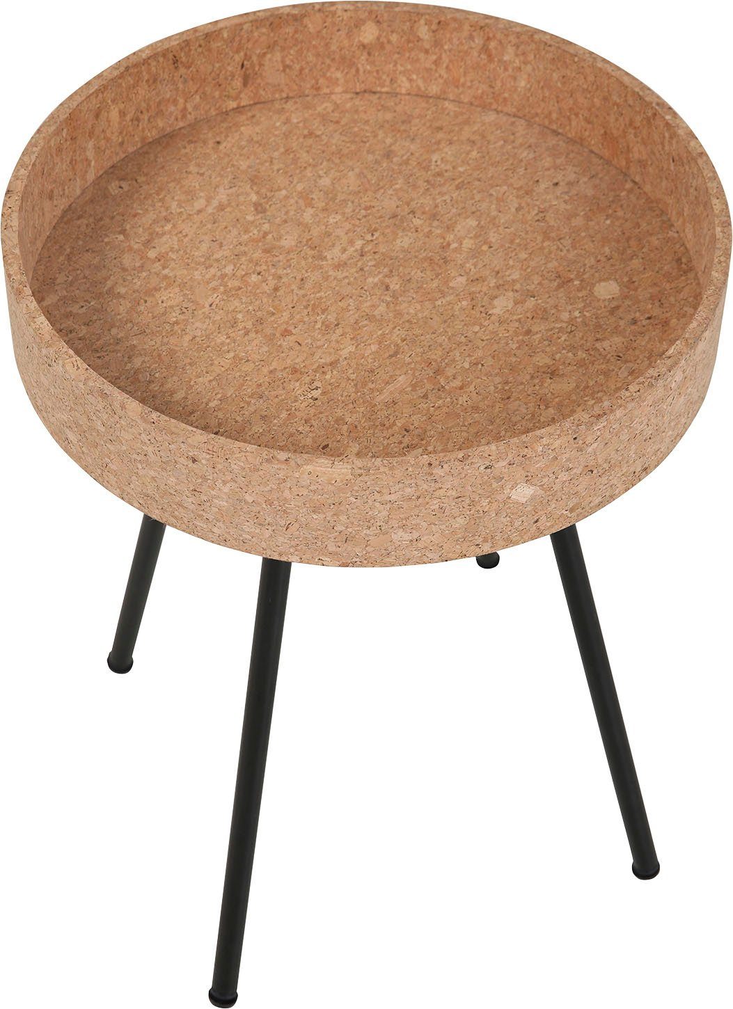 Home affaire Bijzettafel Tafelbladen van kurk (set, 2 stuks)