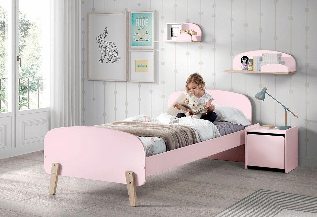 Vipack Kinderledikant Kiddy eenpersoonsbedden roze