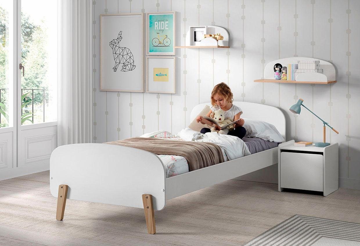 Vipack Kinderledikant Kiddy eenpersoonsbedden wit