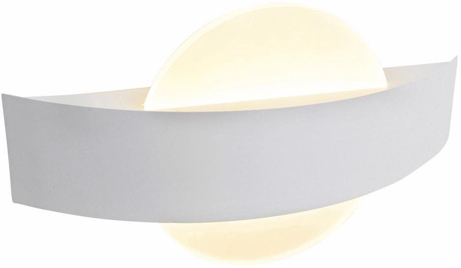 näve Led-wandlamp Stan Efficiëntieklasse: E, wit/gesatineerd, metaal/acryl, l: 24 cm, h: 13 cm