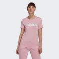 adidas performance t-shirt loungewear essentials slim logo roze