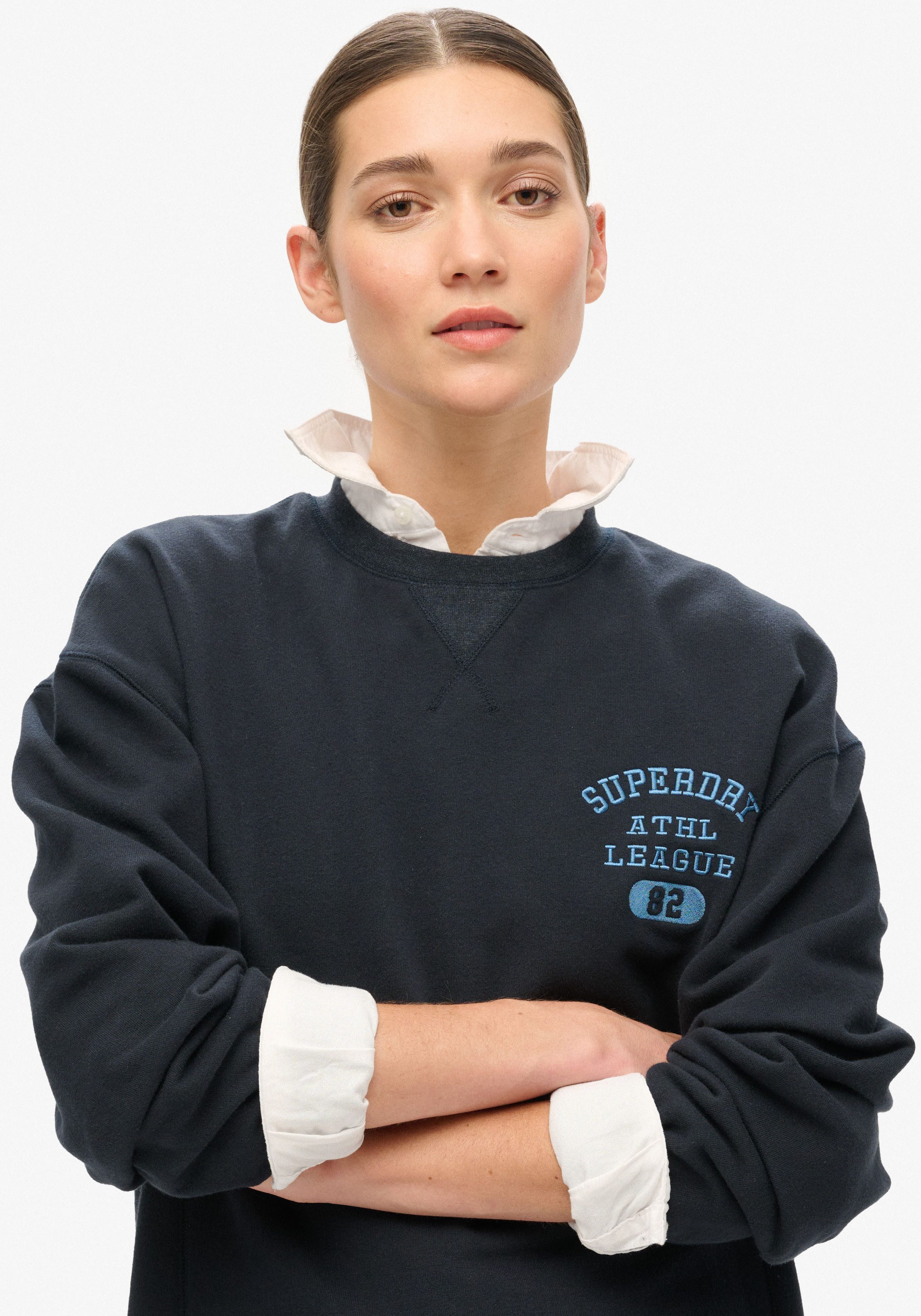 Superdry Sweatshirt ATHLETIC LOOSE CROP CREW