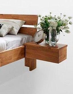 Home affaire Nachtkastje Tommy set van 2, van massief wildeikenhout, als aanvulling op het bed (set)