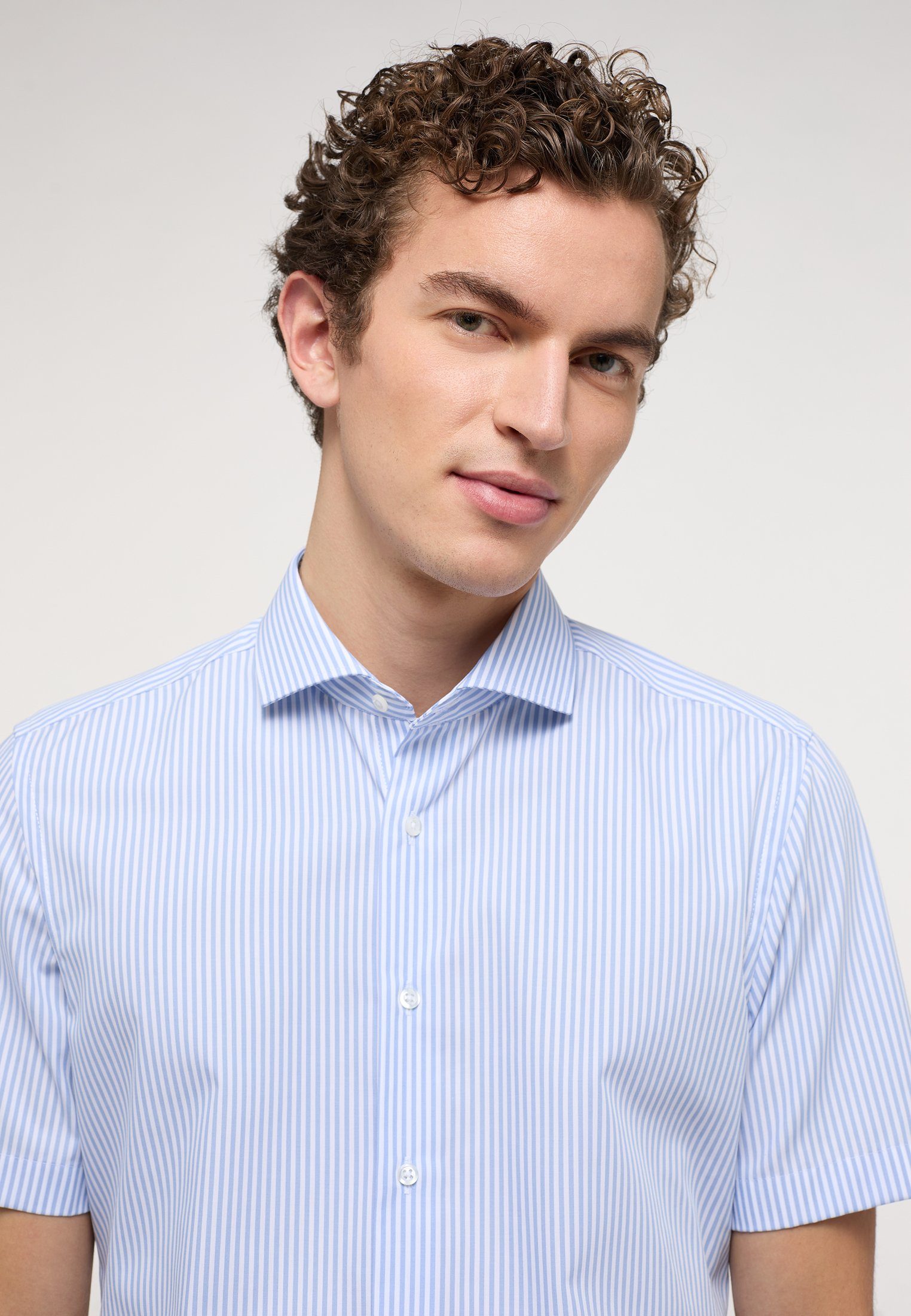 Eterna Overhemd met korte mouwen Slim fit