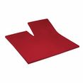 primera hoeslaken elastan-fijnjersey split topmatras in premium kwaliteit (1 stuk) rood