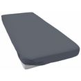 primera hoeslaken elastan-fijnjersey boxspring voor hoge matrassen (1 stuk) grijs
