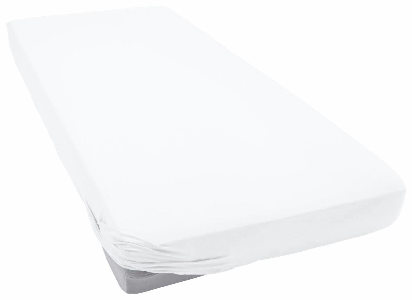 Primera Hoeslaken Elastaan-fijnjersey boxspring (1 stuk) hoeslakens wit