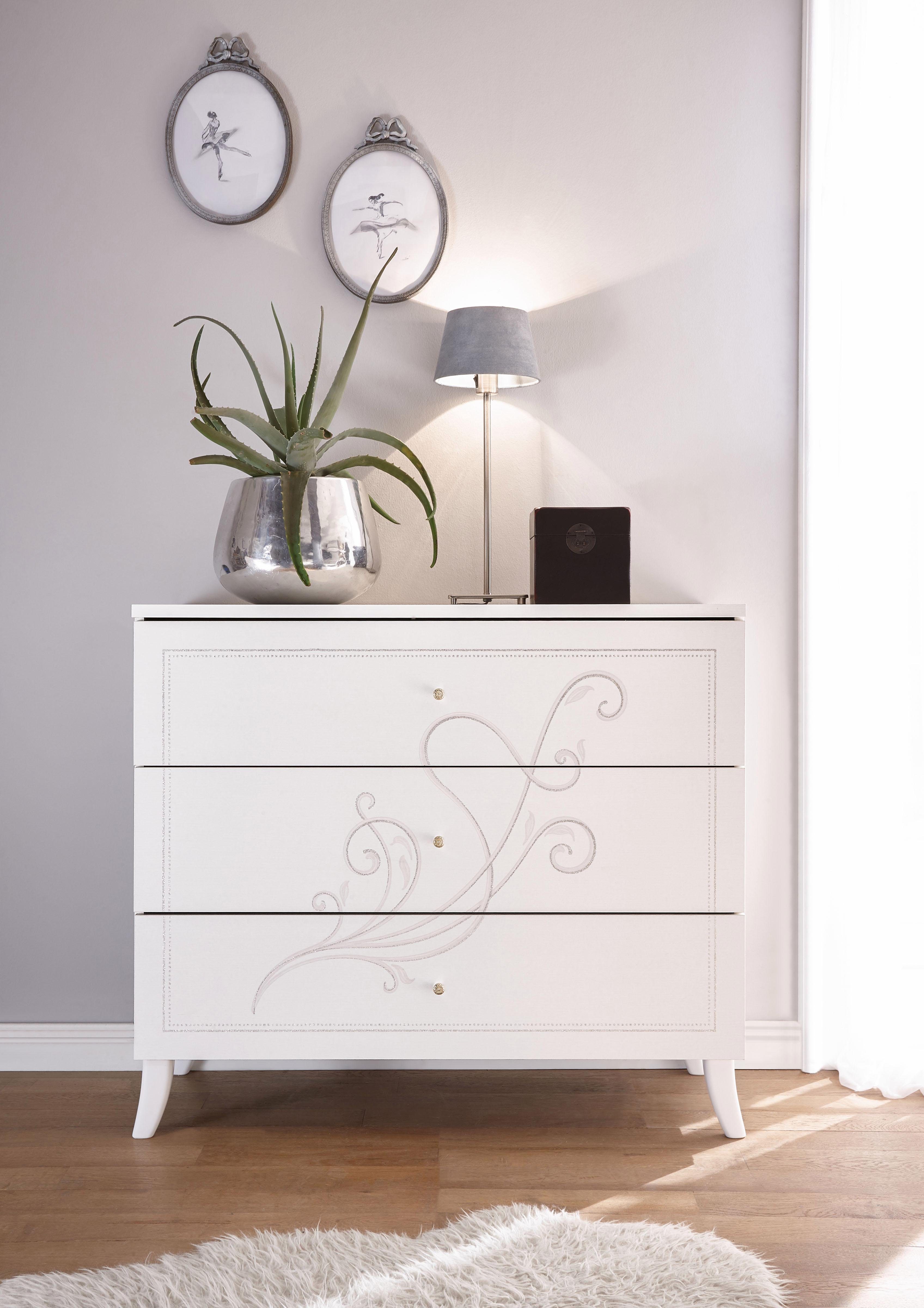 INOSIGN Ladekast Tivoli commodes & ladekasten maat 104x46x92 cm wit