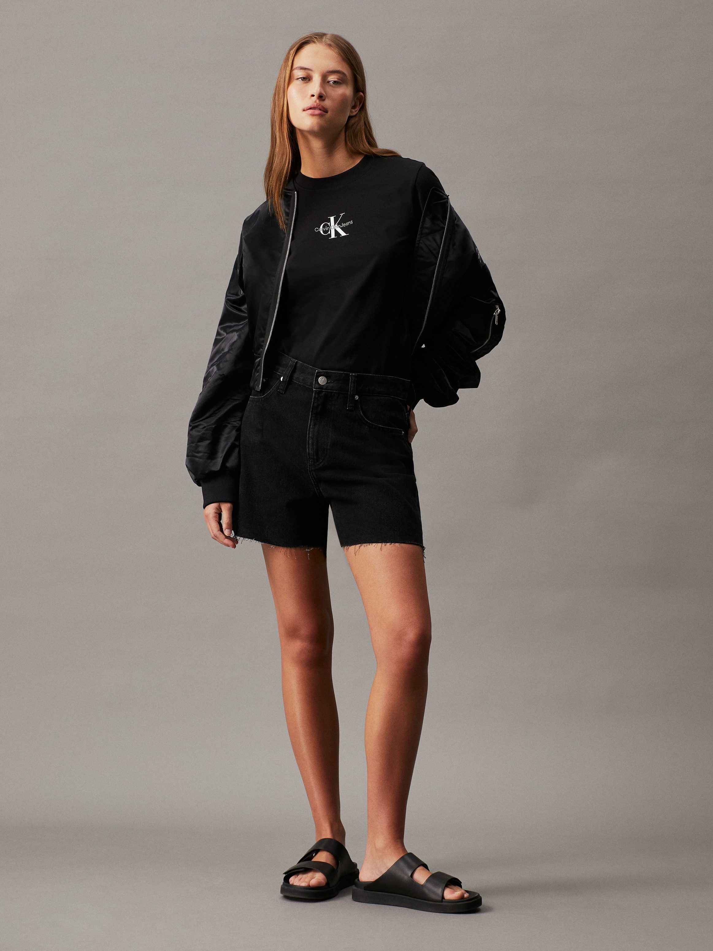 Calvin Klein Short Mom short in 5-pocketsstijl