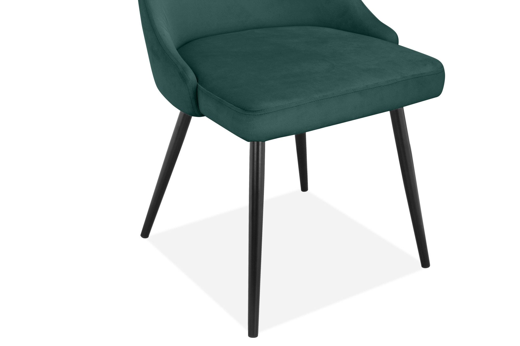 INOSIGN Eethoek Danny-Malio Glazen tafel 140x80 cm met 4 stoelen (velours stof), frame van metaal (set, 5-delig)