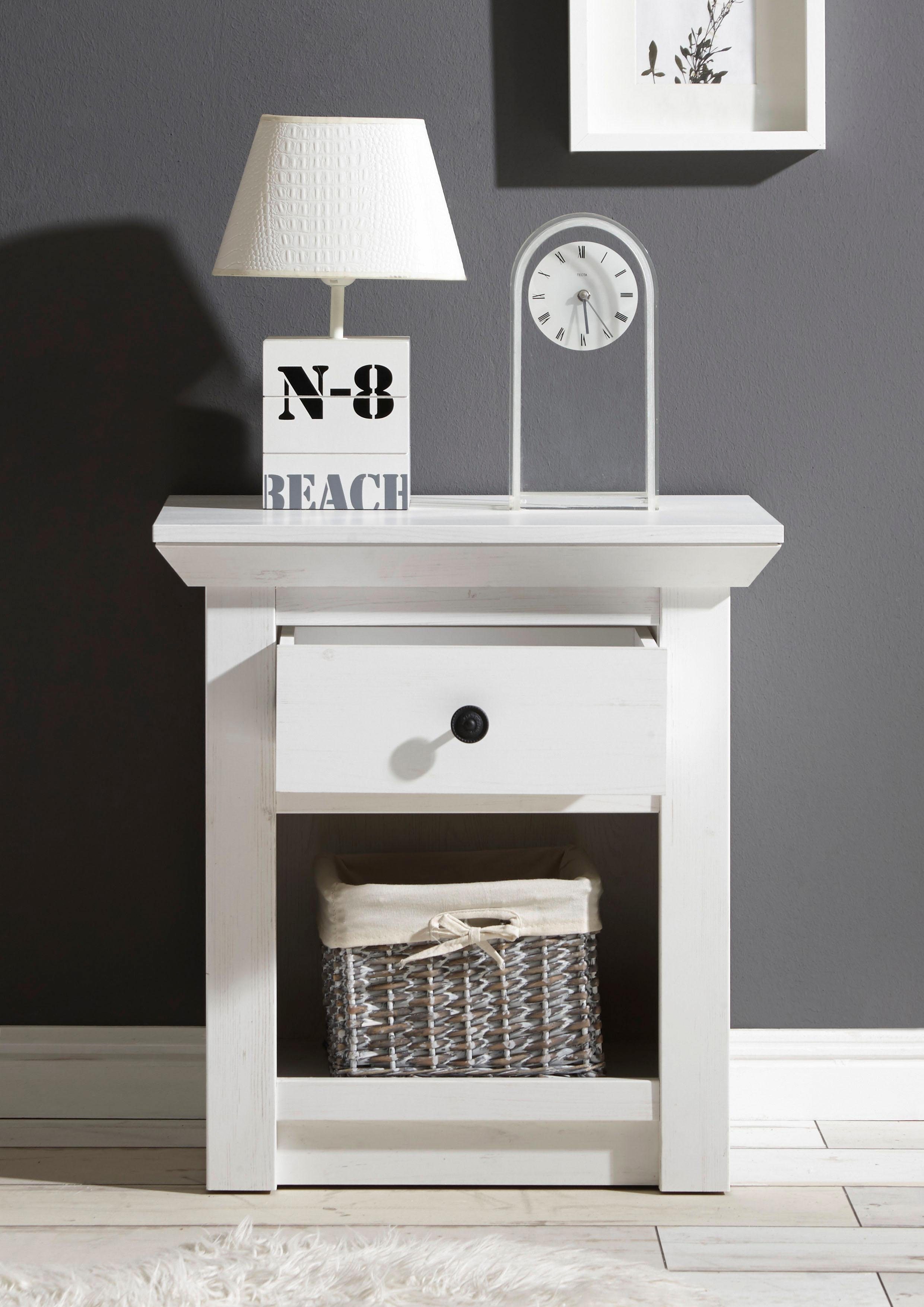 Home affaire Nachtkastje California met open vak en laden, breedte 59 cm