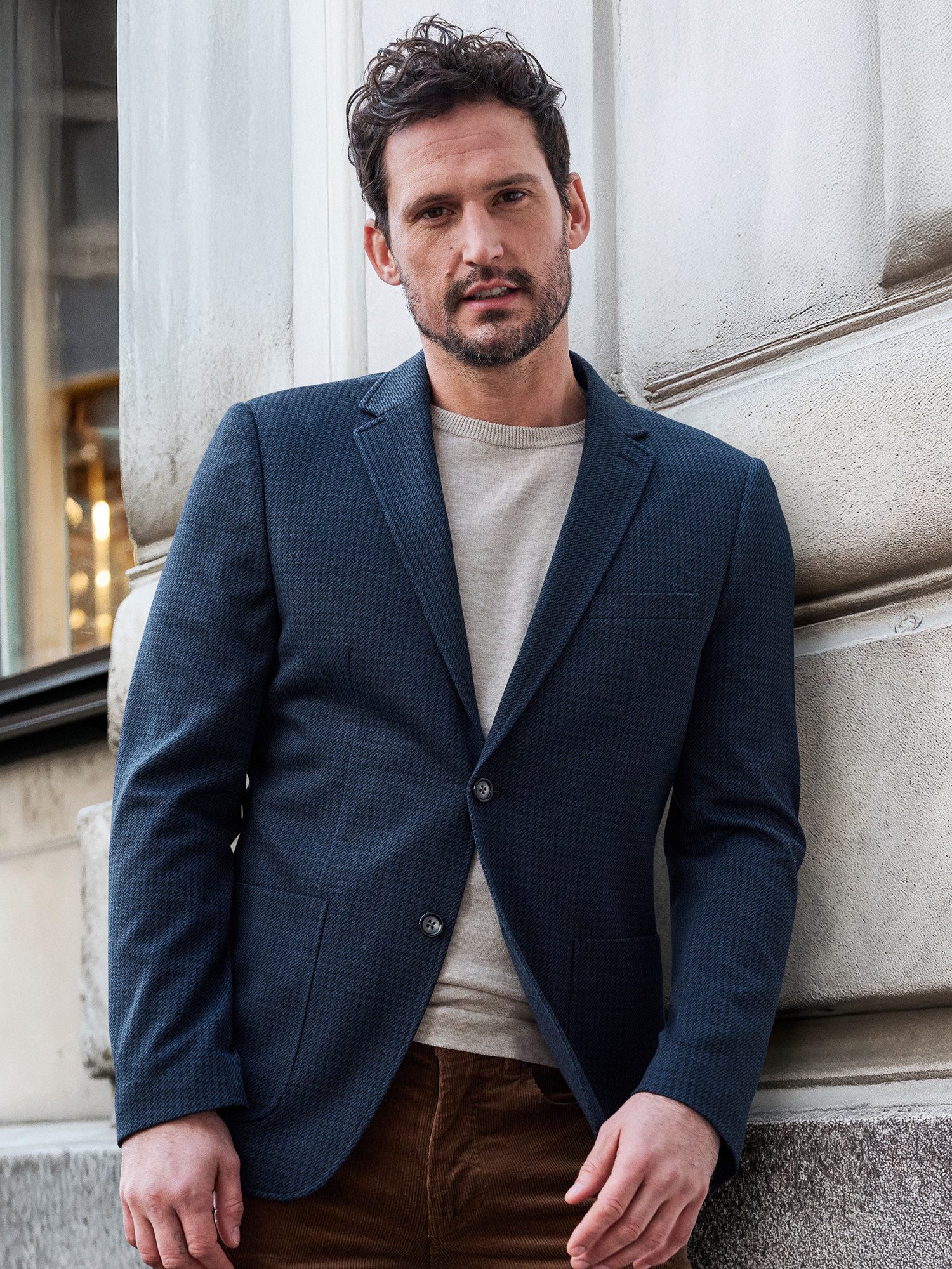 Lerros Jerseycolbert LERROS Twill-colbert voor heren