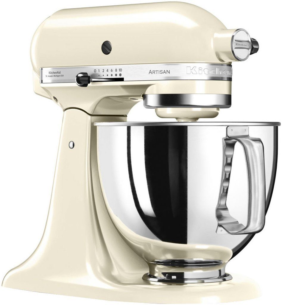KitchenAid Keukenmachine 5KSM125EAC Gratis vleesmolen + groentesnijder m. 3 trommels (waarde ca. 278,-€ adviesprijs)