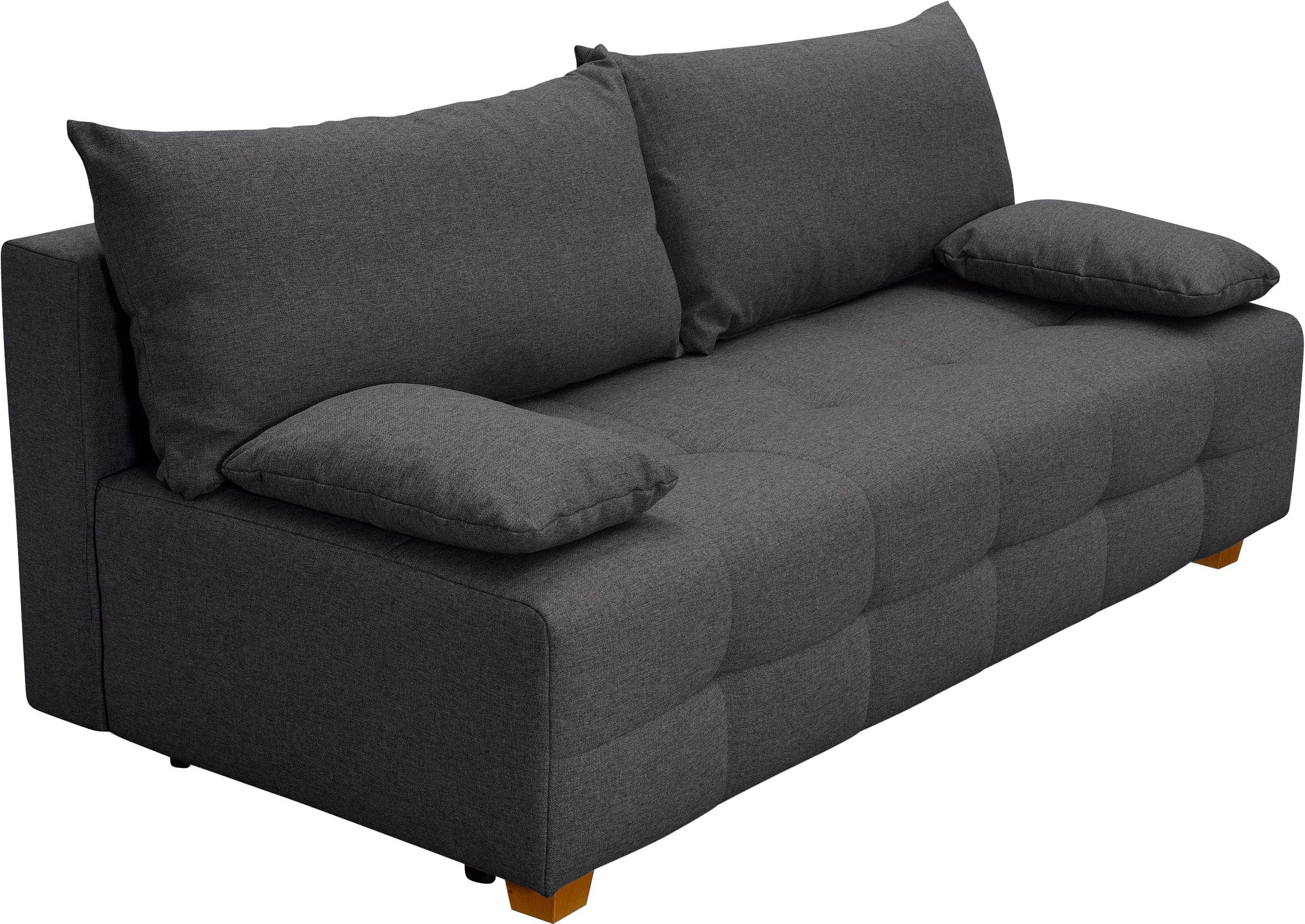 COLLECTION AB Slaapbank Bella Slaapbank, bedlade, bonellvering, rugkussen, armleuningkussen