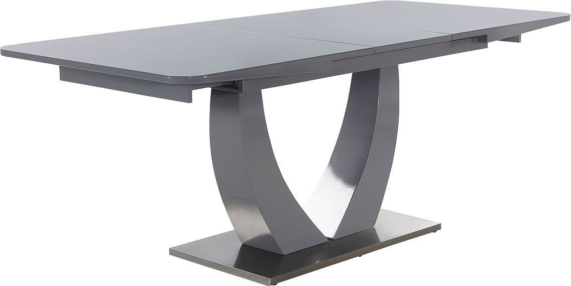 Jockenhöfer Gruppe Eettafel Ulm Hoogglans, met gesynchroniseerde lades, breedte 160-200 cm