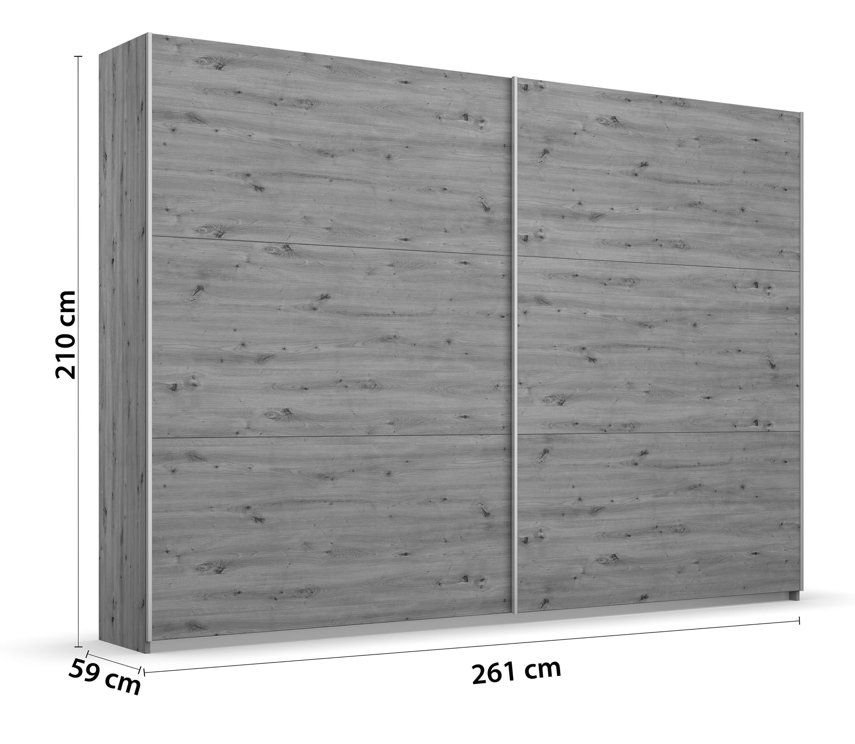 rauch Zweefdeurkast AURELIO kledingkast garderobe TOPSELLER OTTO´s CHOICE 3 verschillende uitrustingsvarianten handgrepen van metaal made in germany