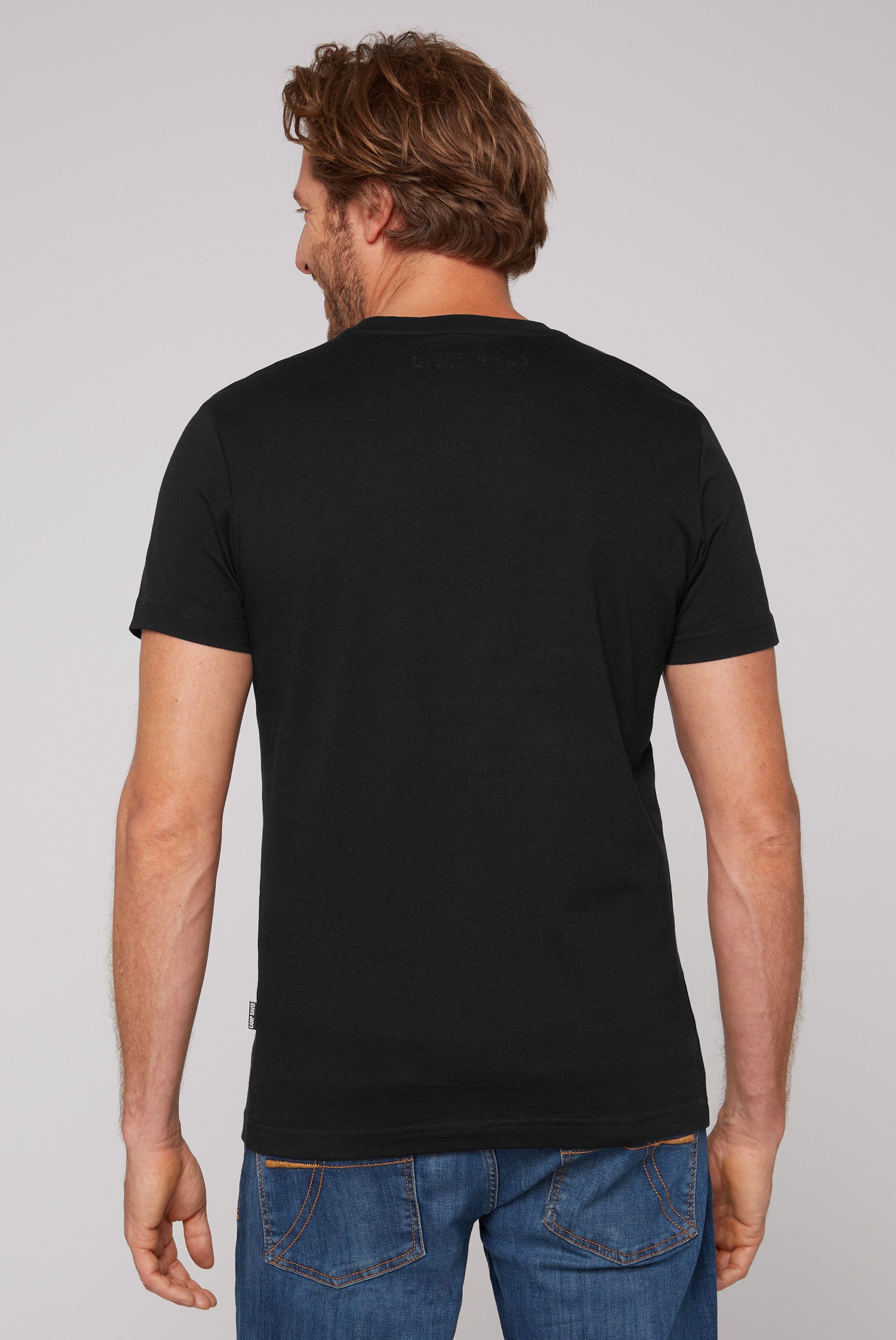 CAMP DAVID T-shirt met logoprint voor