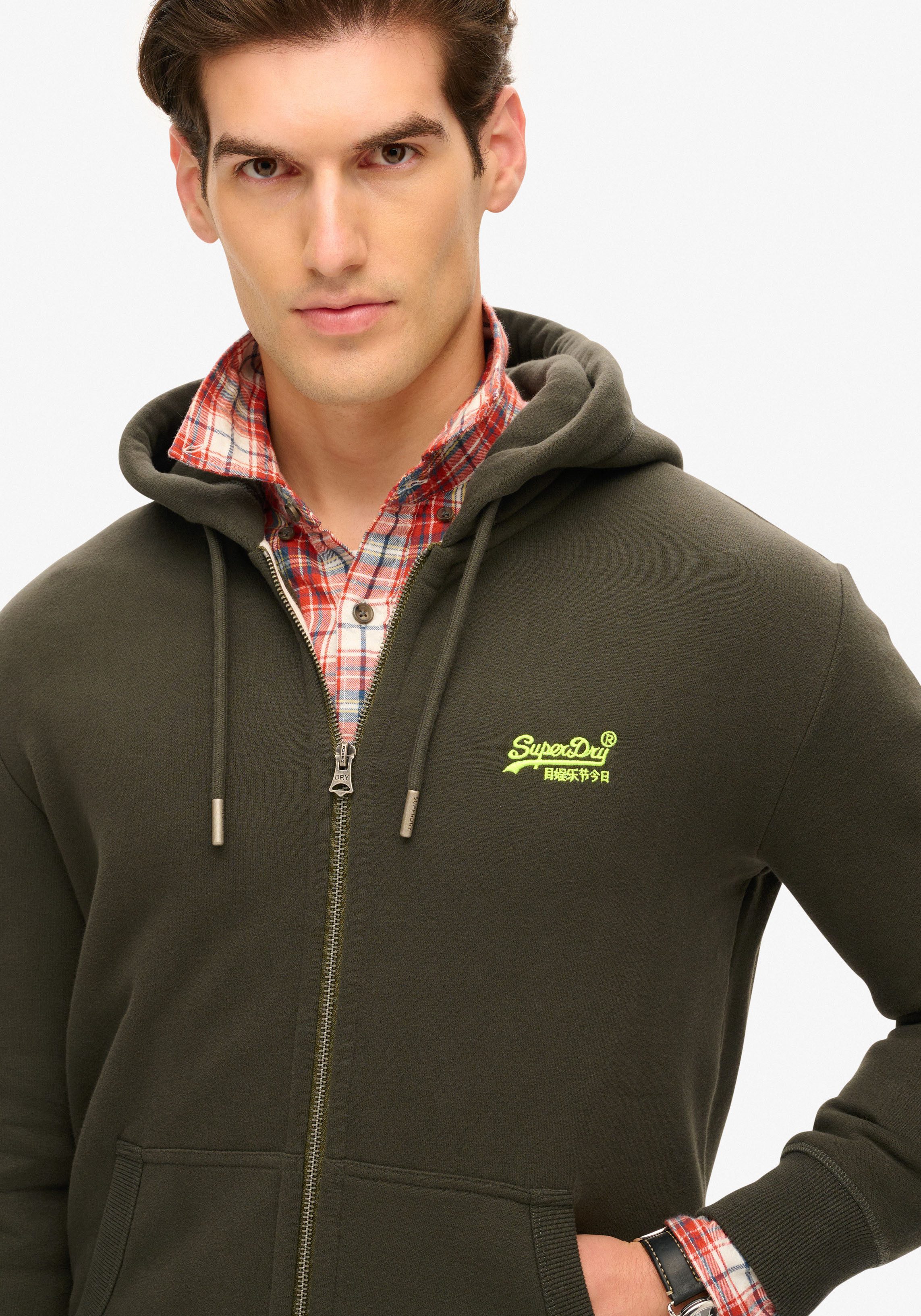 Superdry Capuchonsweatvest ESSENTIAL LOGO ZIP HOODIE