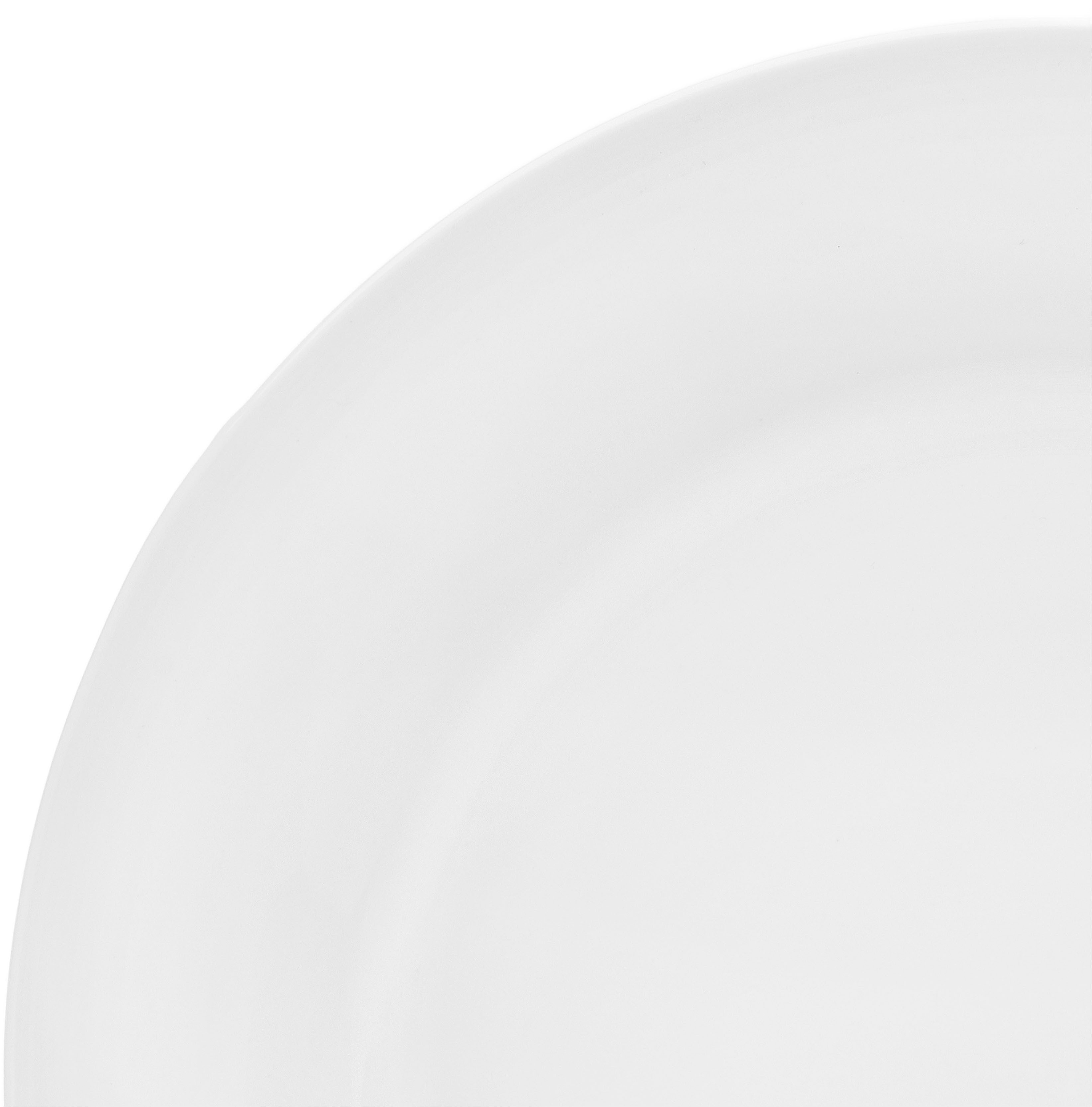 van Well Plat bord Trend vaatwasmachinebestendig en magnetronbestendig, porselein, ø 24 cm (set, 6-delig)
