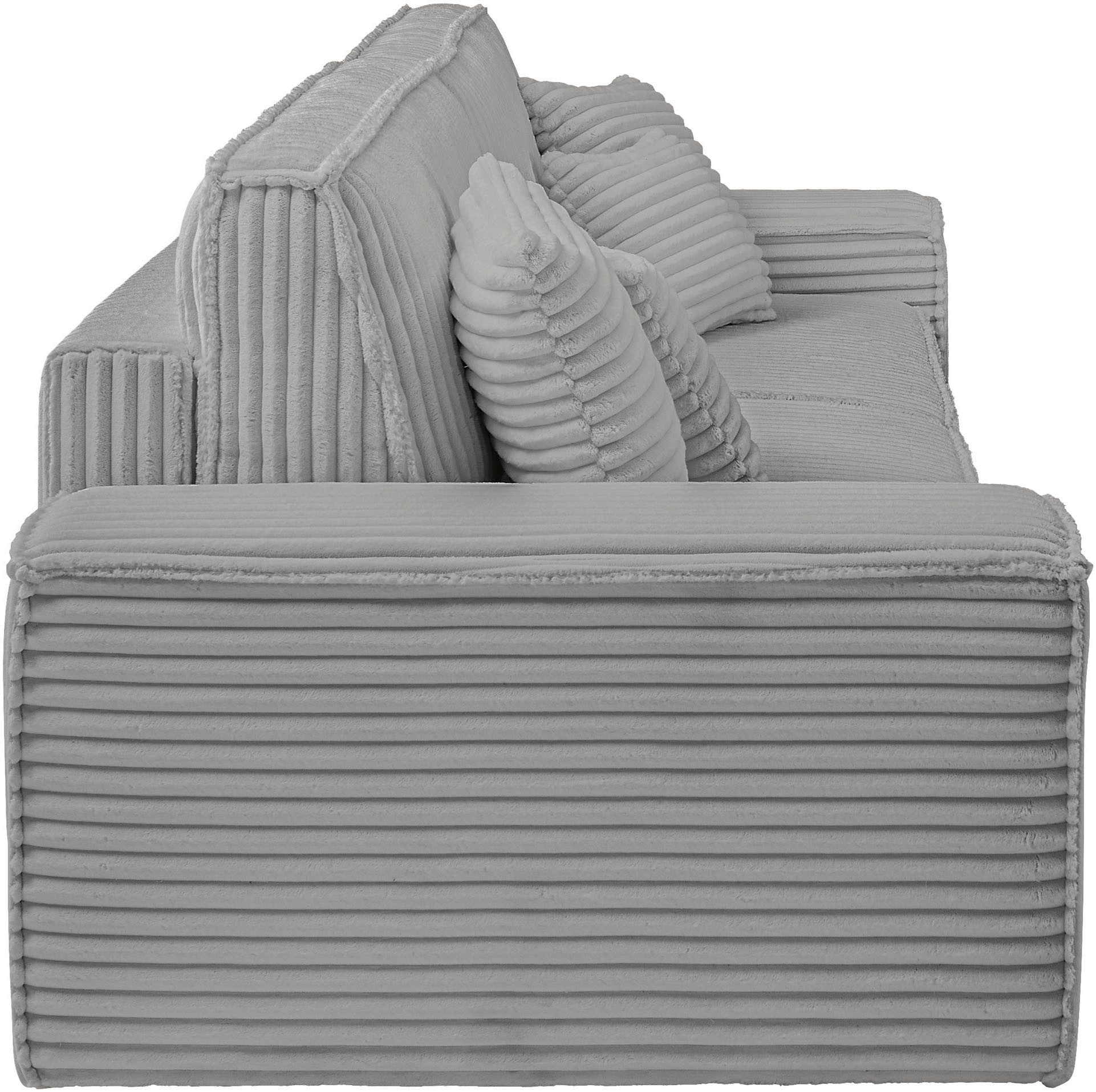 andas 3-zitsbank FINNLEY slaapbank 257 cm, slaapfunctie met bedlade (200/136cm)